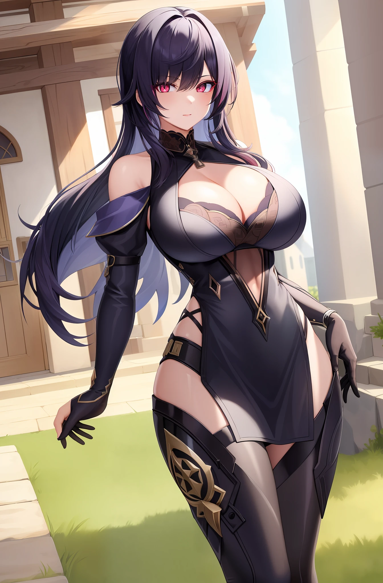 Detailed eyes, Multicolored eyes, red eyes, pink eyes, brown eyes, seductive expression
