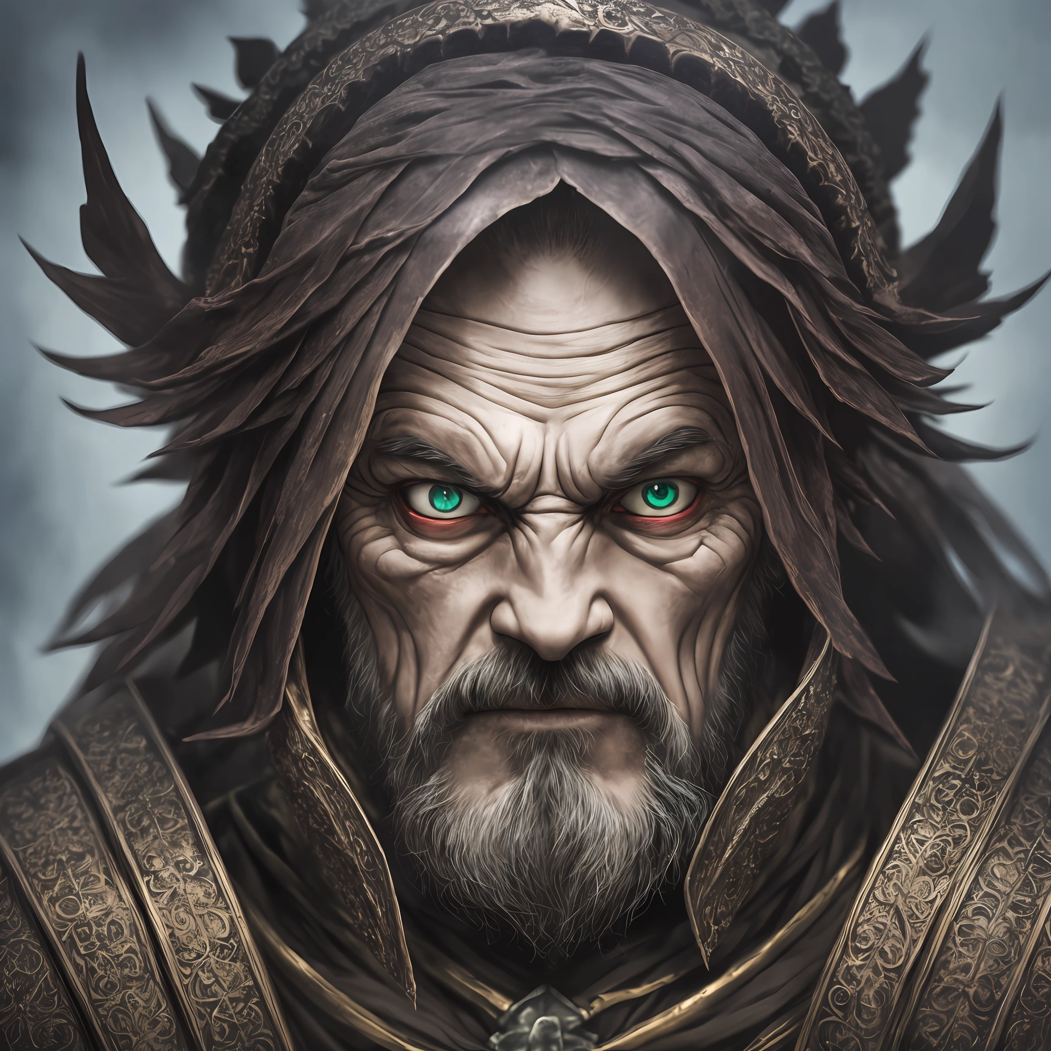 (extremely detailed 8k wallpaper), a medium shot photo of a fearful necromancer, intricate, high detail, dramatic --auto --s2