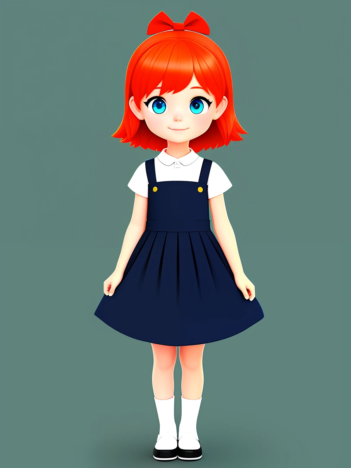 Character children's cartoon girl