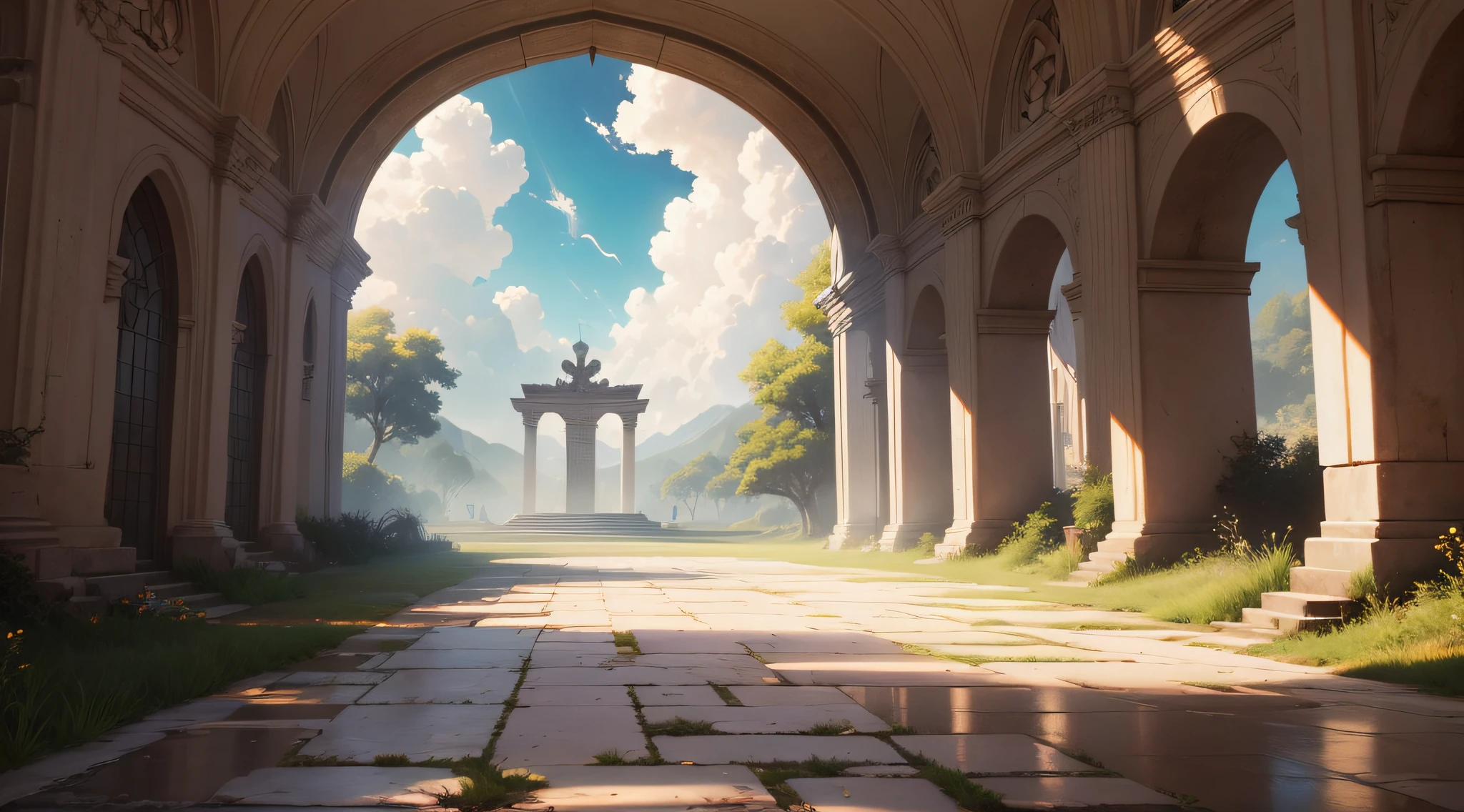 A divine setting in heaven --auto --s2