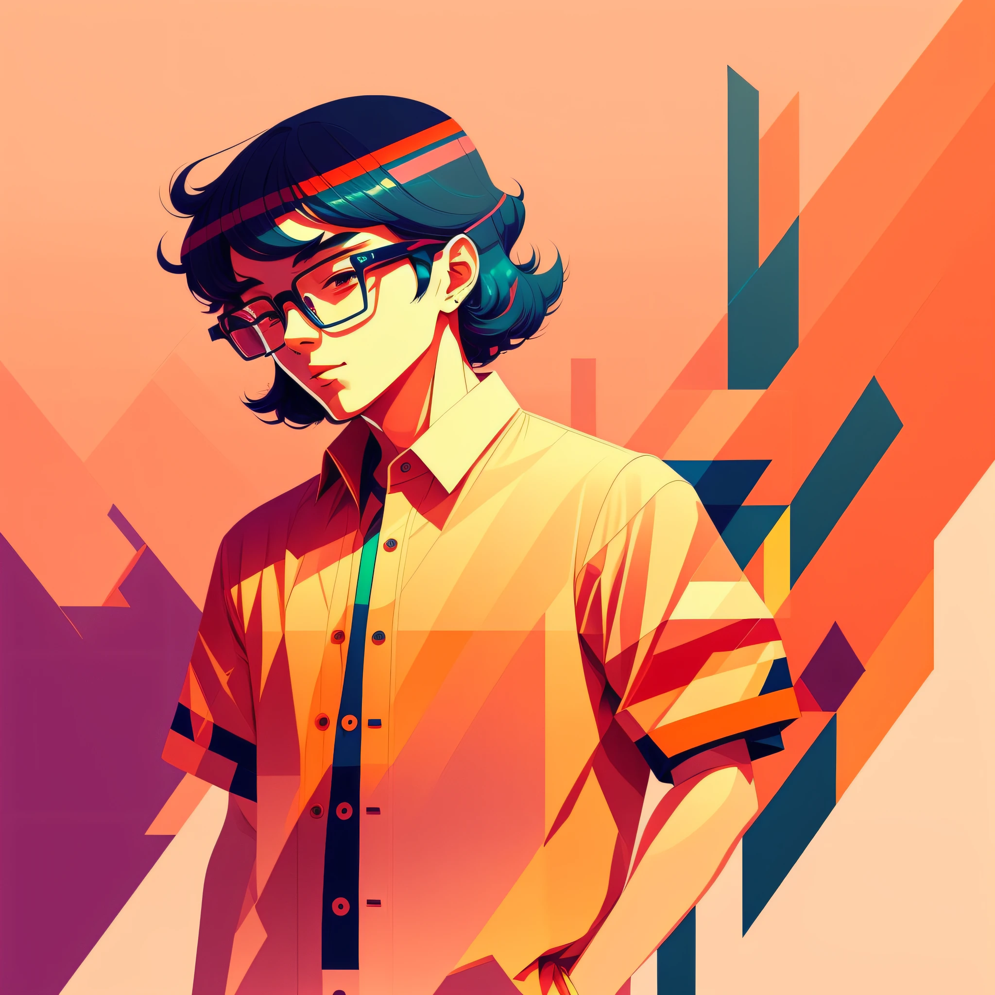 a man, in a dynamic pose, cap, glasses, long shirt, designed by Gucci::3, tumblr, inspired by Yanjun Cheng style, digital art, meme lofi internet girl, trend in dezeen, catalog photo, 3 d render beeple, rhads and lois van baarle, cartoon style illustration, bright pastel colors, a beautiful art illustration, retro anime girl --ar 2:3 --q 2