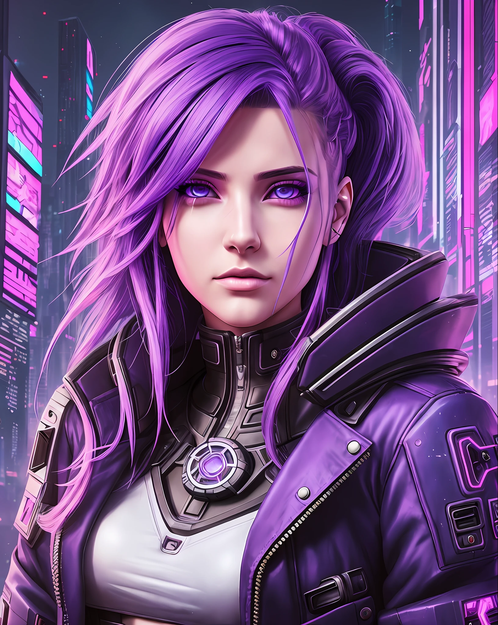 Girl in futuristic clothes with a futuristic face with a tail of purple hair drinking coffee, Anastasia Ovchinnikova, Marina Fedorovna, photo by Jessica Devic, Sofia Emelenko, Maria Panfilova, Alexandra Valishevskaya, Nadezhda Tikhomirova, Katinka Reinke, Angelina Stroganov, Svetlana Tigay, cyberpunk art style, cyberpunk themed art, cyberpunk art style, cyberpunk girl portrait, cyberpunk portrait, cyberpunk bright glow, advanced cyberpunk digital art, style  cyberpunk, cyberpunk style color, hyper-realistic cyberpunk style, female cyberpunk, cyberpunk character art, dreamy cyberpunk girl, cyberpunk atmosphere, cyberpunk atmosphere, cyberpunk vibes