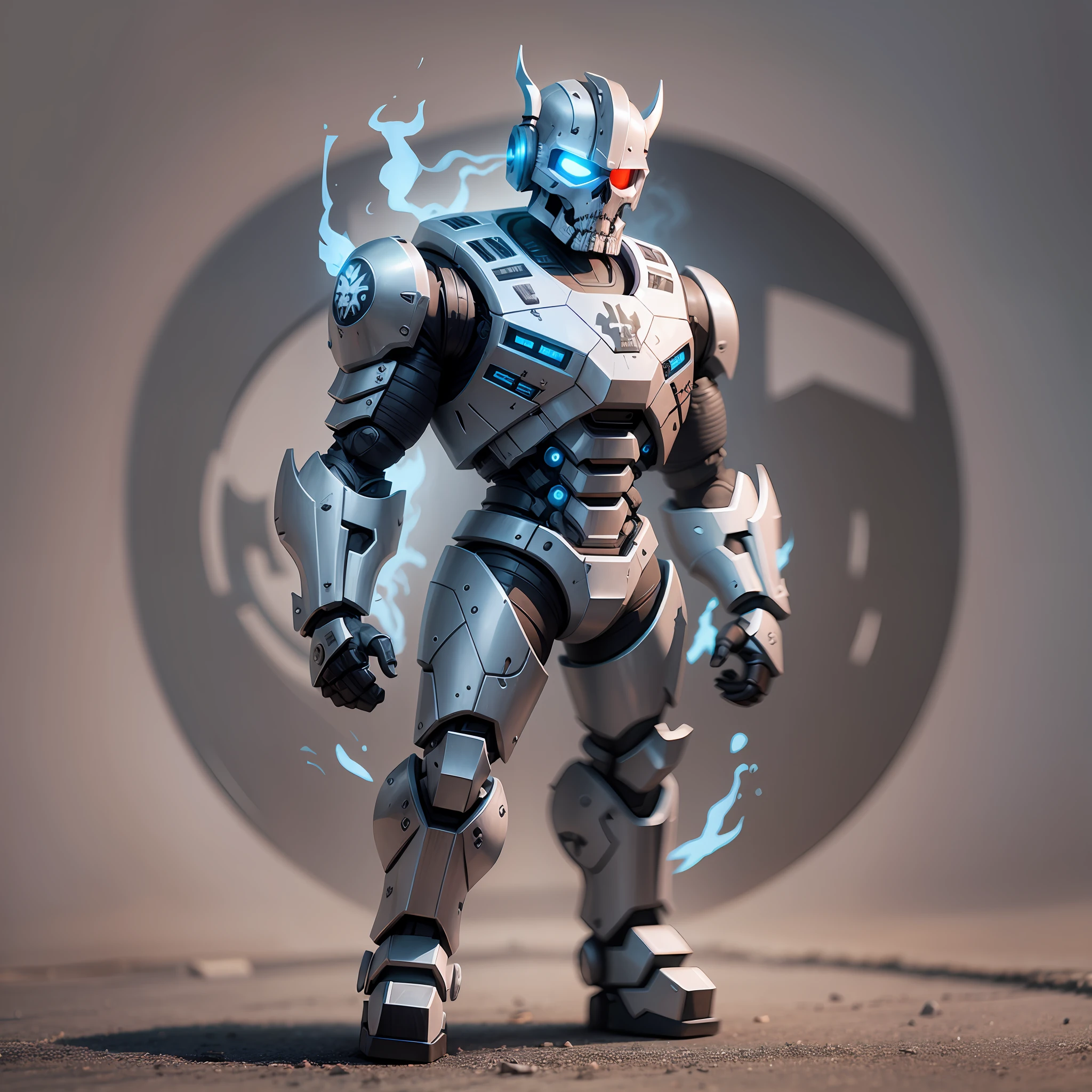 Full body Viking cartoon skull robocop full body --auto --s2
