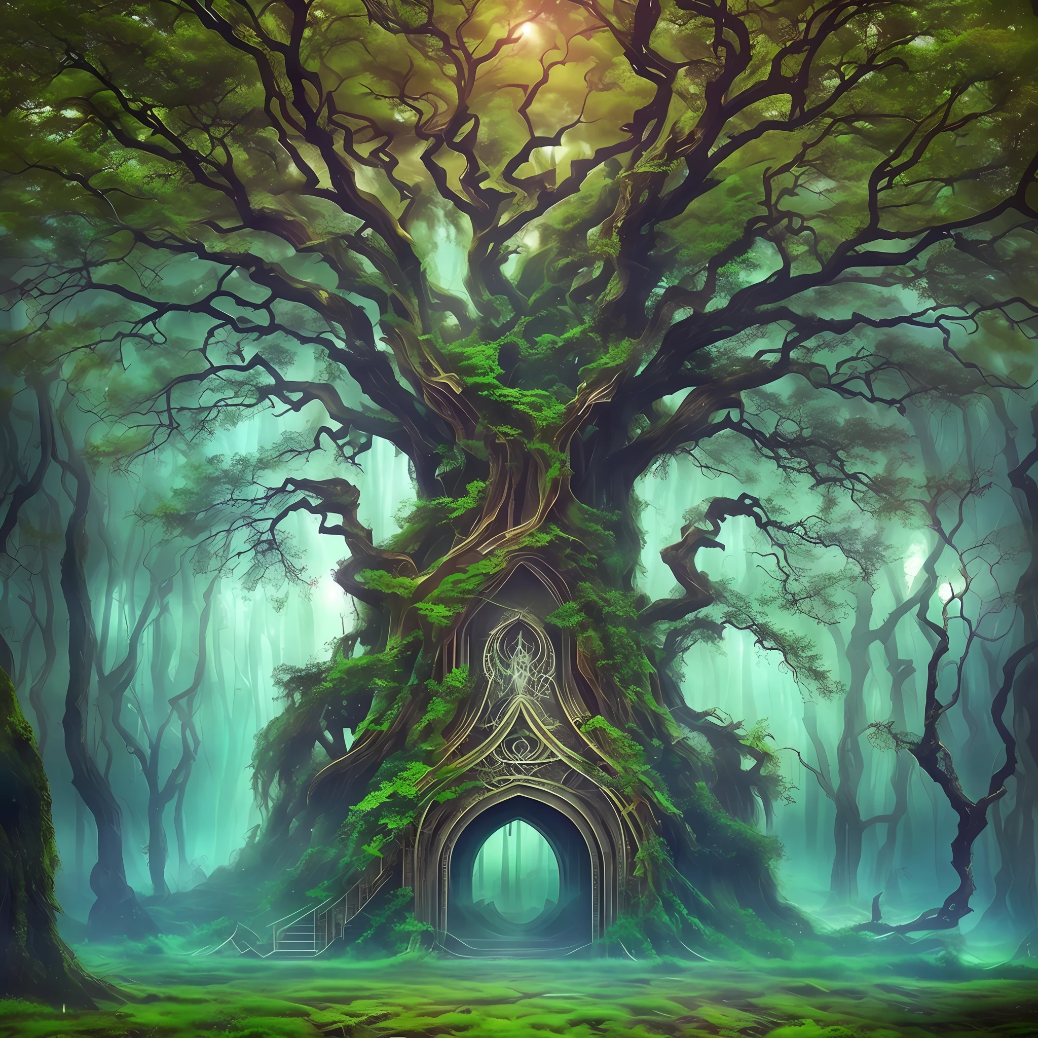 "({{innovative shocking image}},{{high resolution}}):0.9,({{mystic tree}},{{fantasy}},{{psychedelic creativity}},{{digital art}},{{photoshop}}):1.1.  "  " --auto --s2