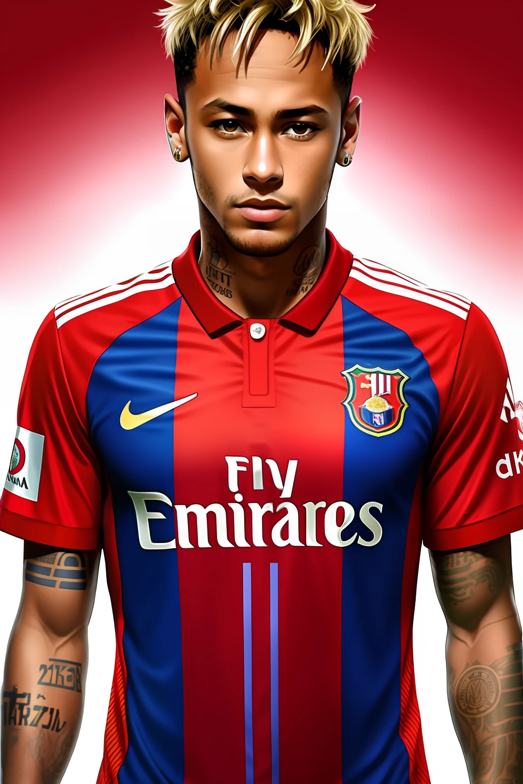 Neymar with the shirt of benfica . 4k