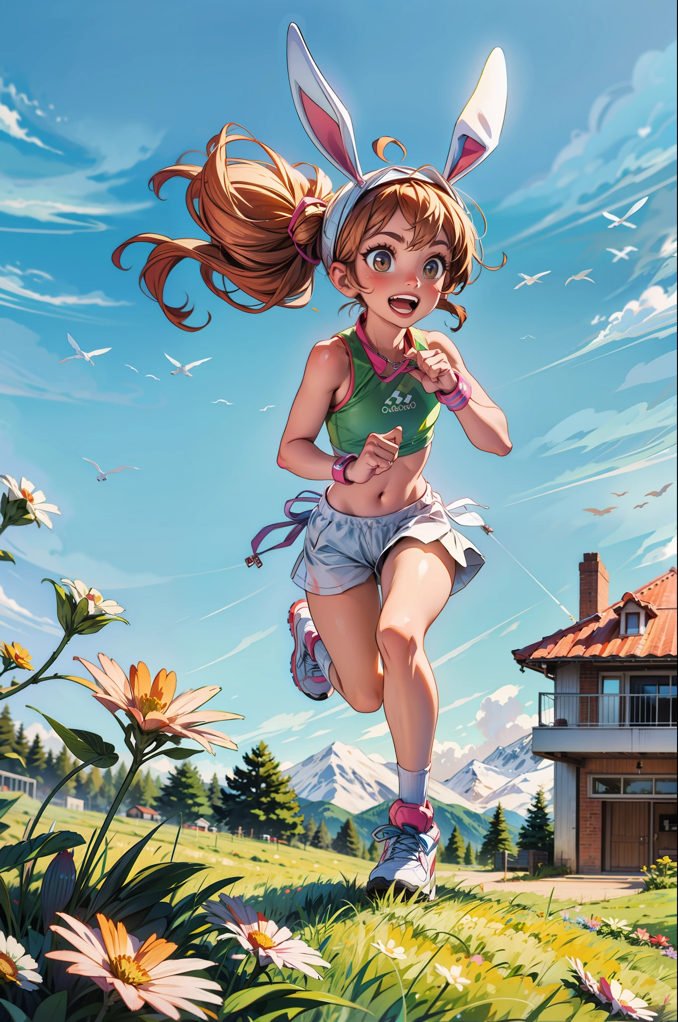 Rabbit running in the Olympics
