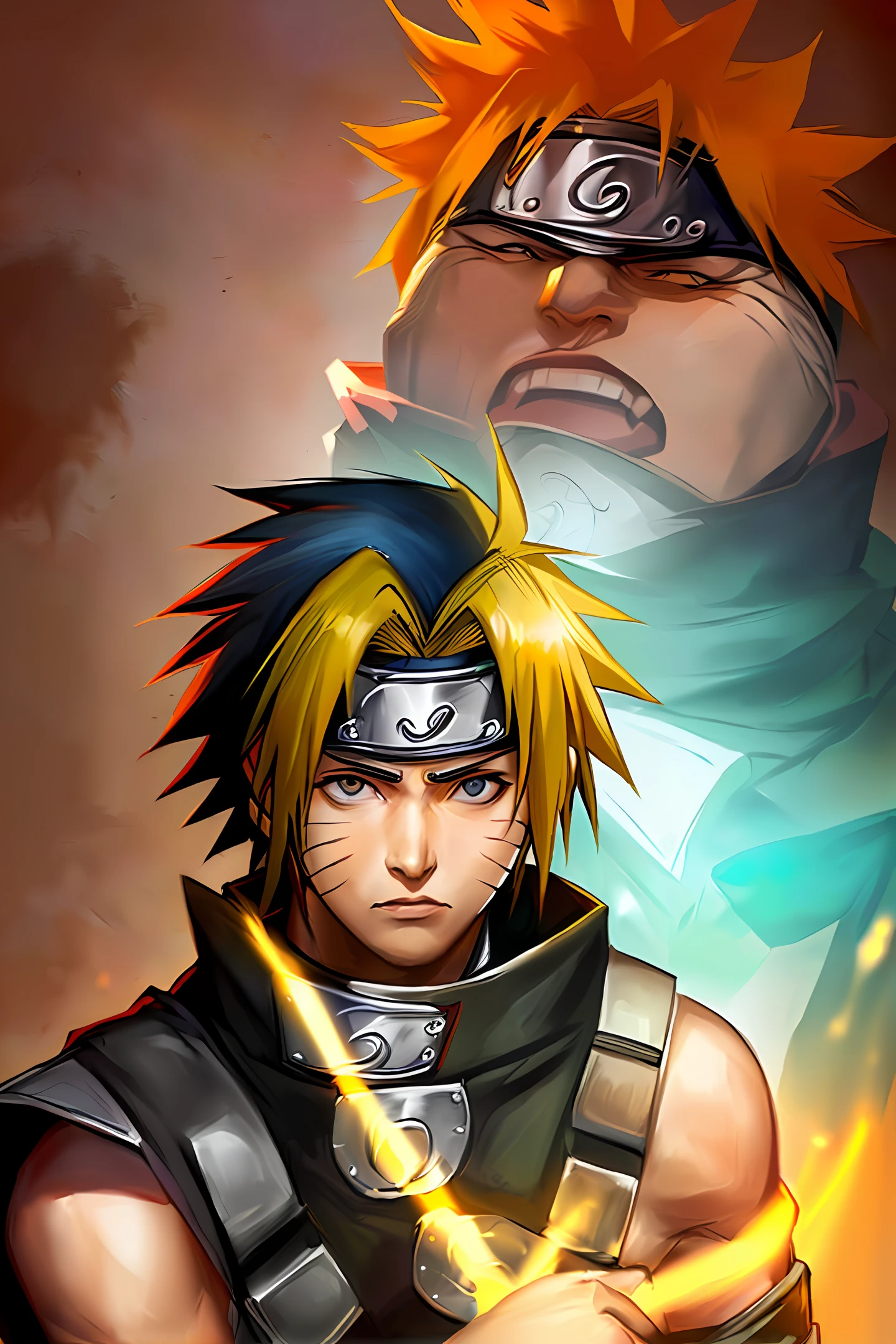 Fusion between naruto and sasuke