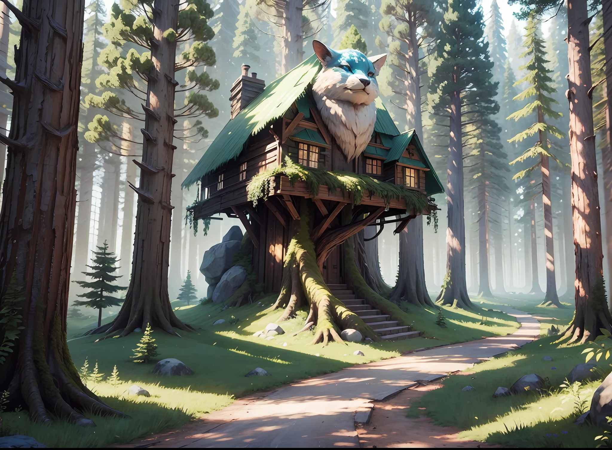 Fanciful scenery with forest theme, unreal 5 --auto --s2