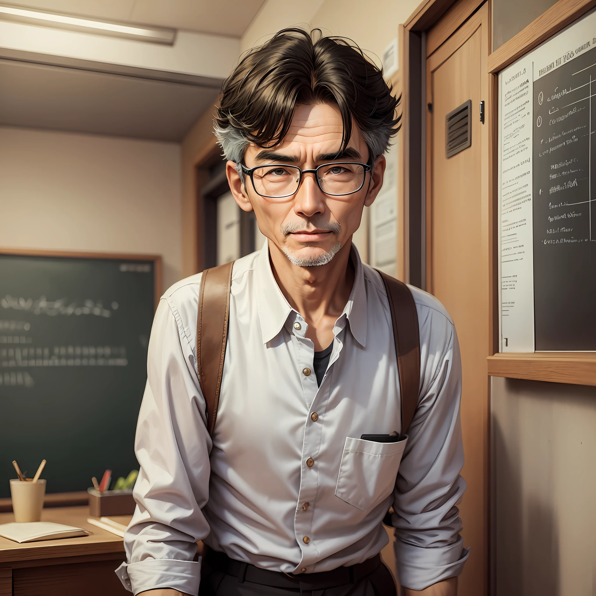 Man age 20 years, wise looking teacher --auto --s2