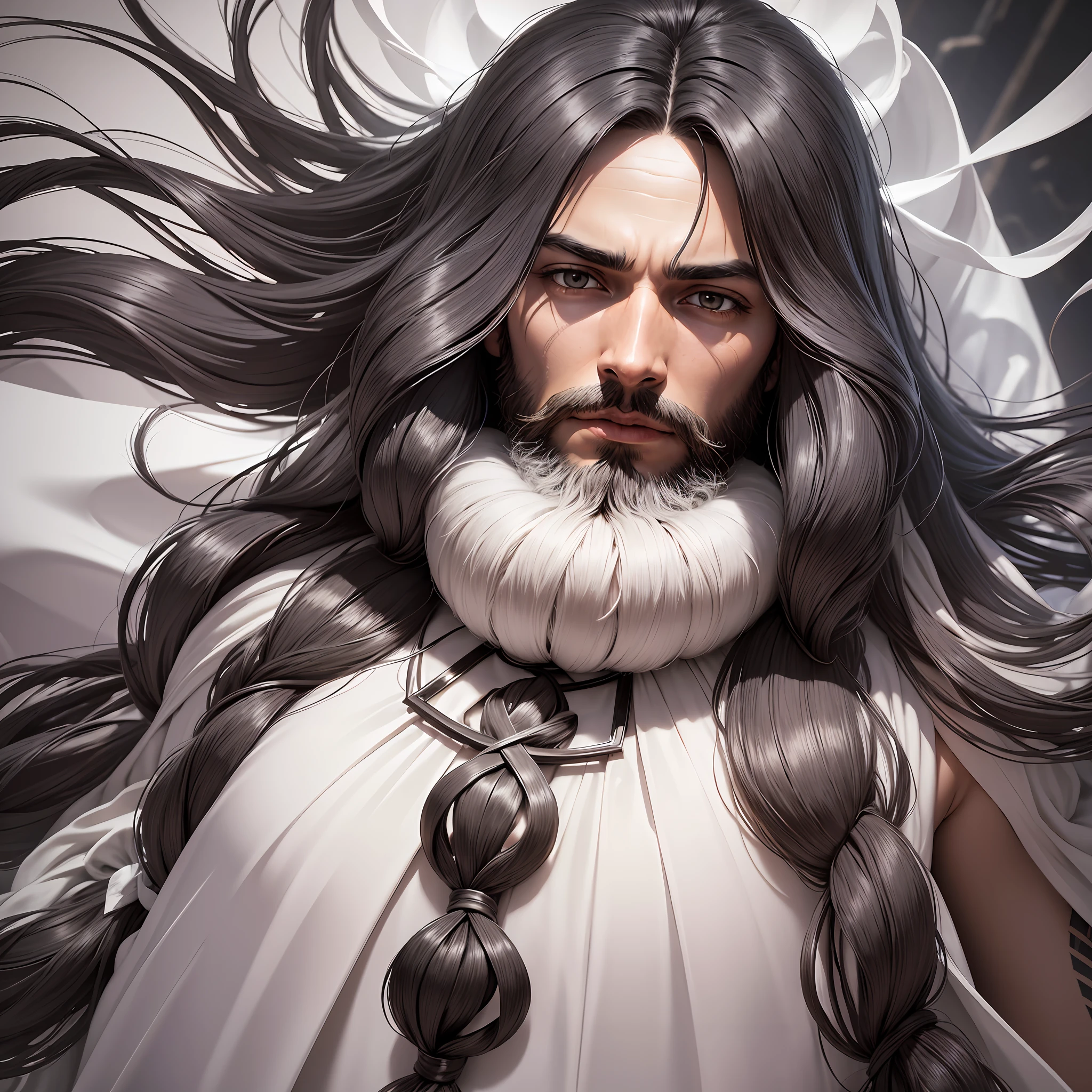 (symmetry), centered, a (((next)) portrait from above, (Jesus), a very thin black man with long hair and beard, wearing a long white tunic, 35mm, natural skin, clothing details, 8k texture, 8k, insane details, complex details, hyperdetailed highly detailed, realistic, soft cinematic light, HDR, sharp focus, ((((cinematic visual)))), intricate, elegant, highly detailed --auto --s2