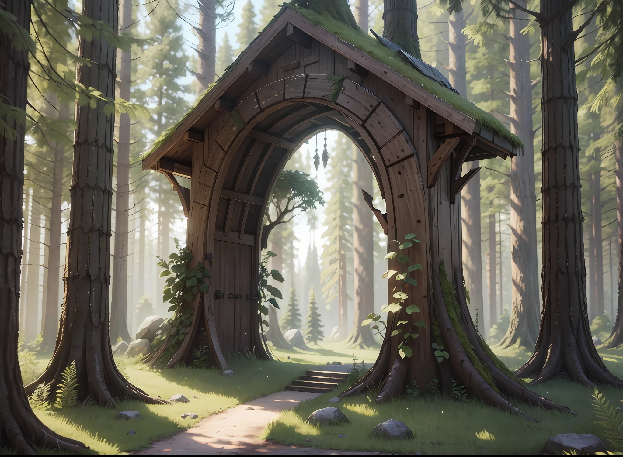 Fanciful scenery with forest theme, unreal 5 --auto --s2