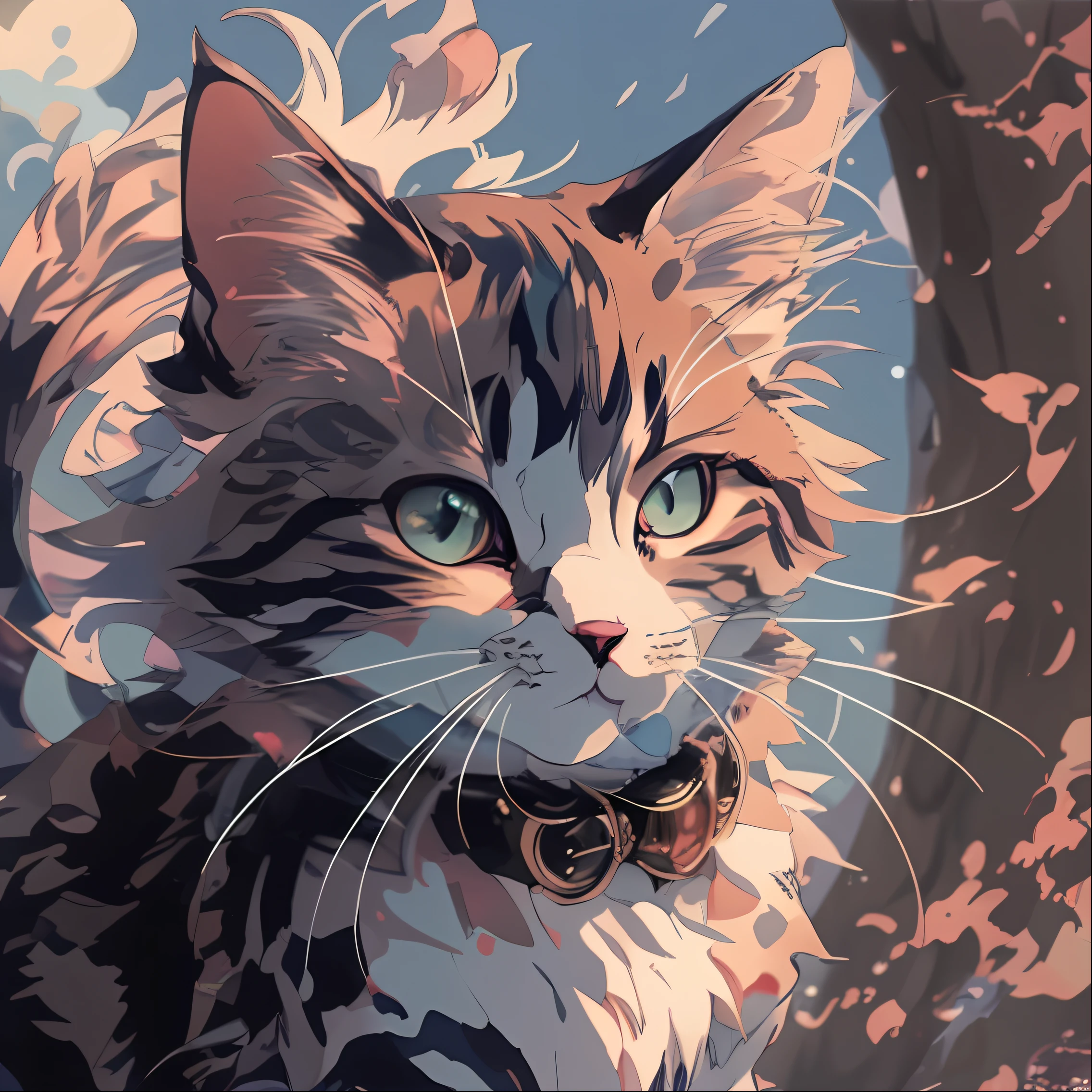 1cat, anime cat, anime art wallpaper 4K, anime art wallpaper 4k, anime style 4 k, 4k detailed digital art, detailed digital anime art, realistic anime cat, anime art wallpaper 8k, digital animation art, cute anime cat, 4K highly detailed digital art, cute detailed digital art