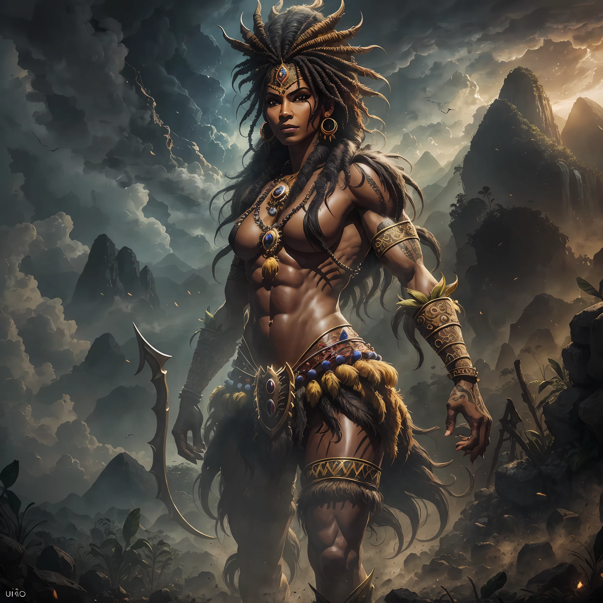 Saci, monster, folklore, brazil, UHD, 3D, super realistic, detailed, detailed face, full body, tornado, studio lighting, dynamic light, ultra detailed, set in Brazil, Amazonia --auto --s2