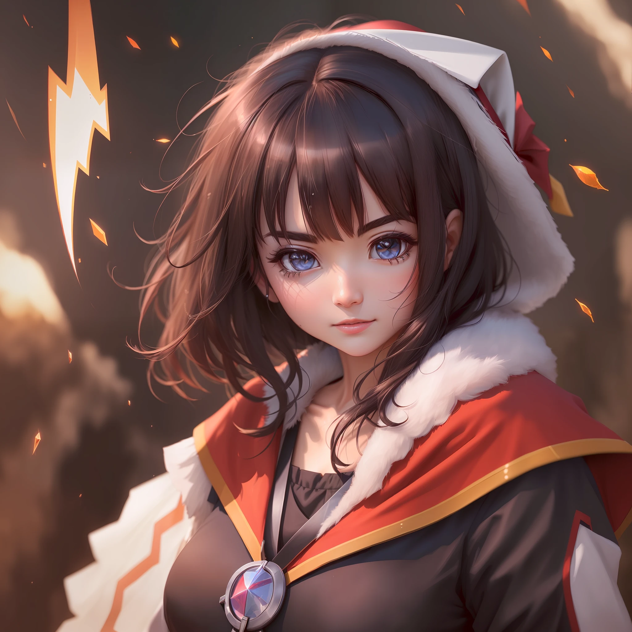 (Best Quality,Highest Quality:1.7),Megumin,Close Up,4K Ultra High Resolution,Sharp Focus