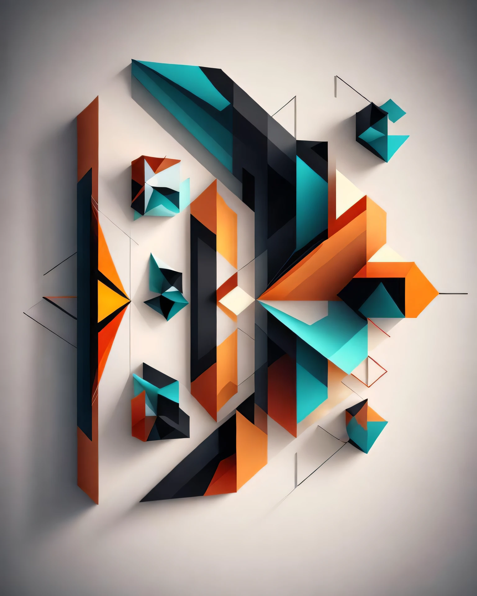 geometric abstract minimalistic art