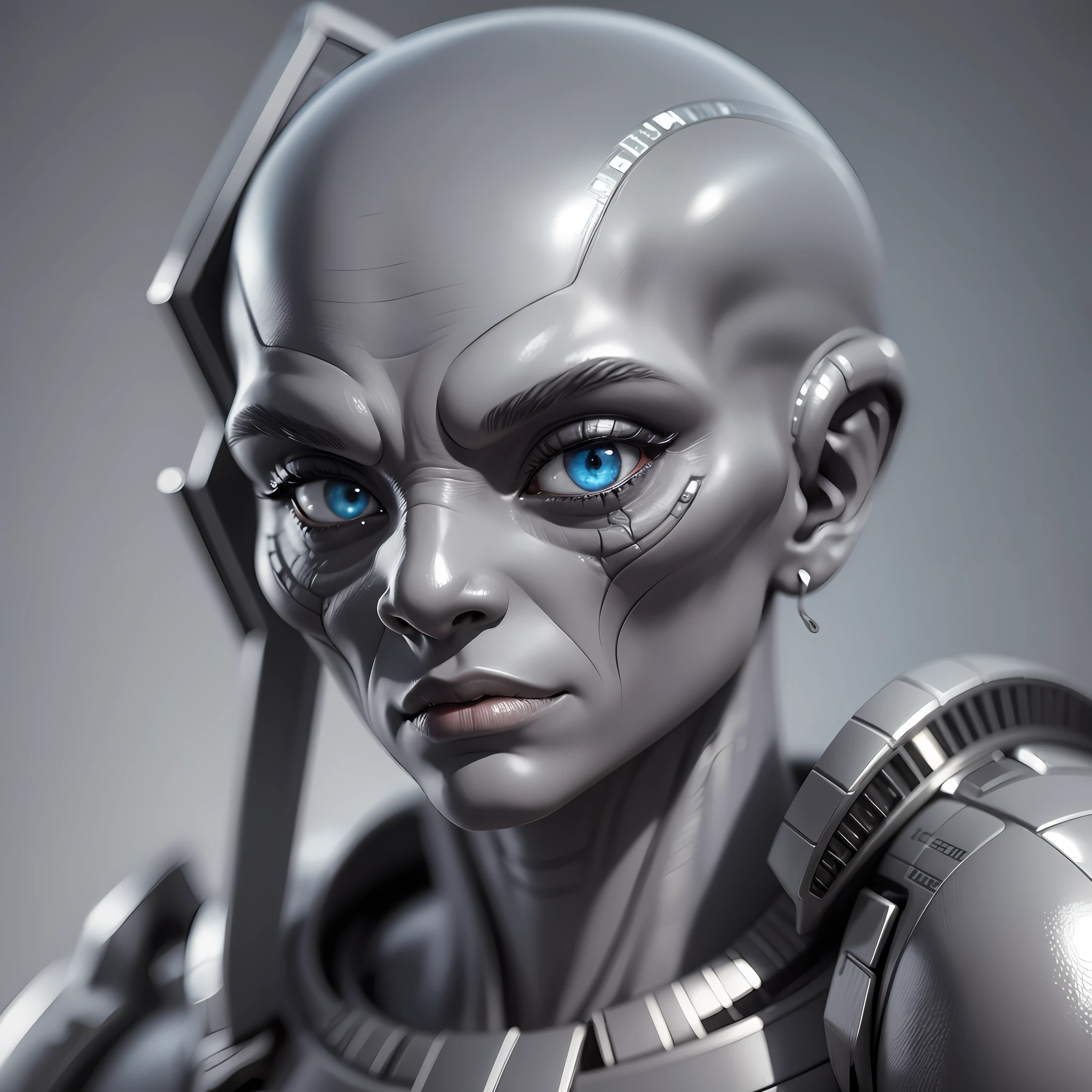 Alien type grey, gray skin, studio lighting, 3D, ultra detailed, super detailed face. --auto --s2