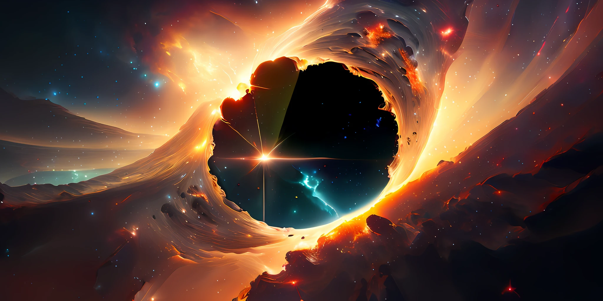 photo of (BlackHole:1), interstellar style blackhole