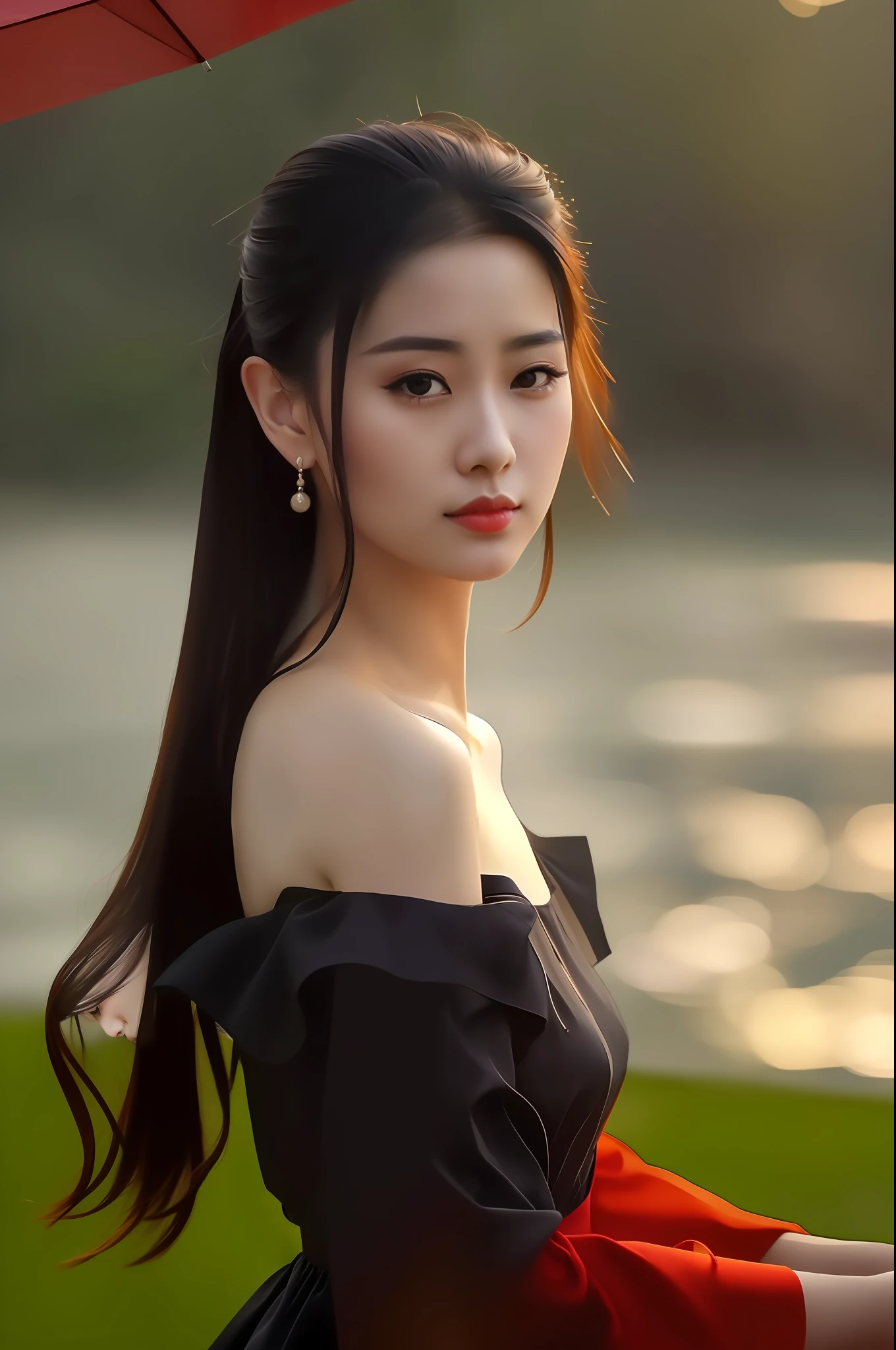 araffe asian woman in a black dress holding an umbrella, chinese girl, beautiful asian girl, asian girl with long hair, gorgeous chinese model, beautiful asian woman, beautiful south korean woman, chinese woman, an asian woman, asian girl, lovely woman, asian woman, photo of a beautiful woman, a young asian woman, beautiful girl model, a beautiful young woman