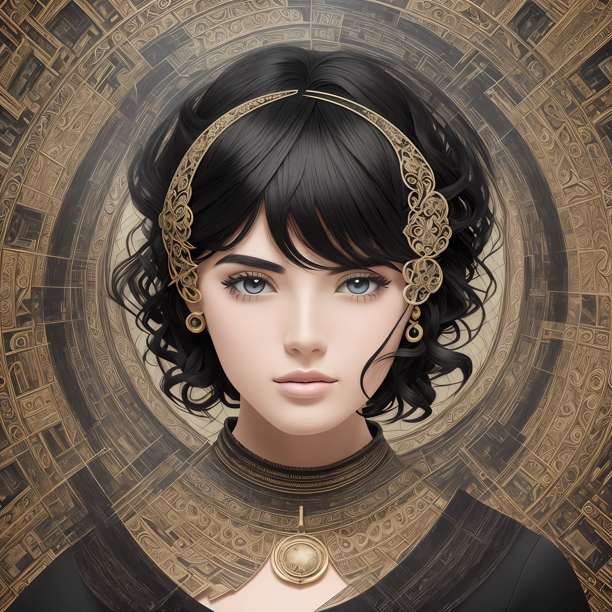 black hair, Surrealism, 8k, super detail --auto --s2