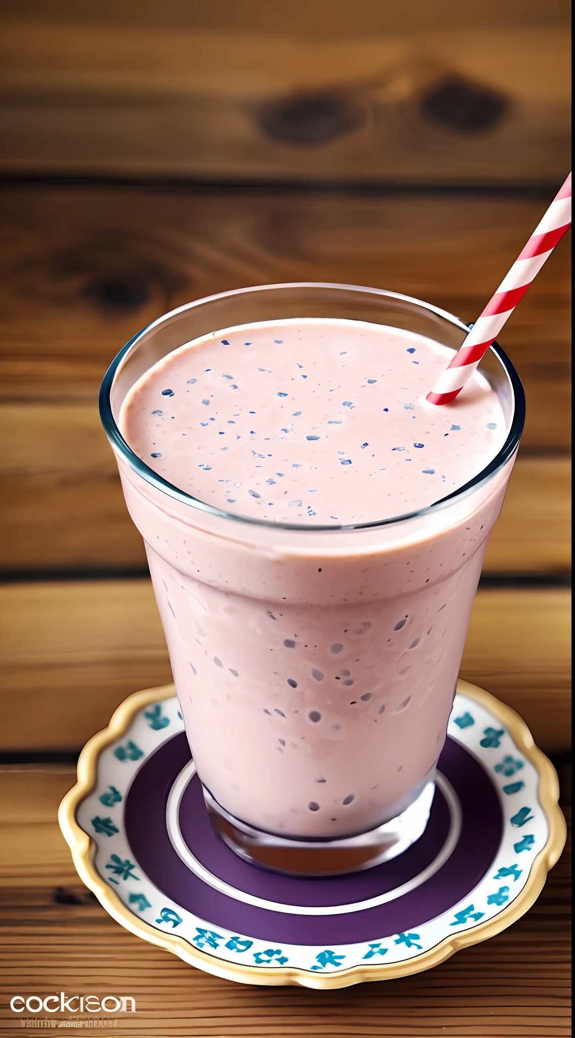 Photograph of an appetizing milkshake, --auto --s2