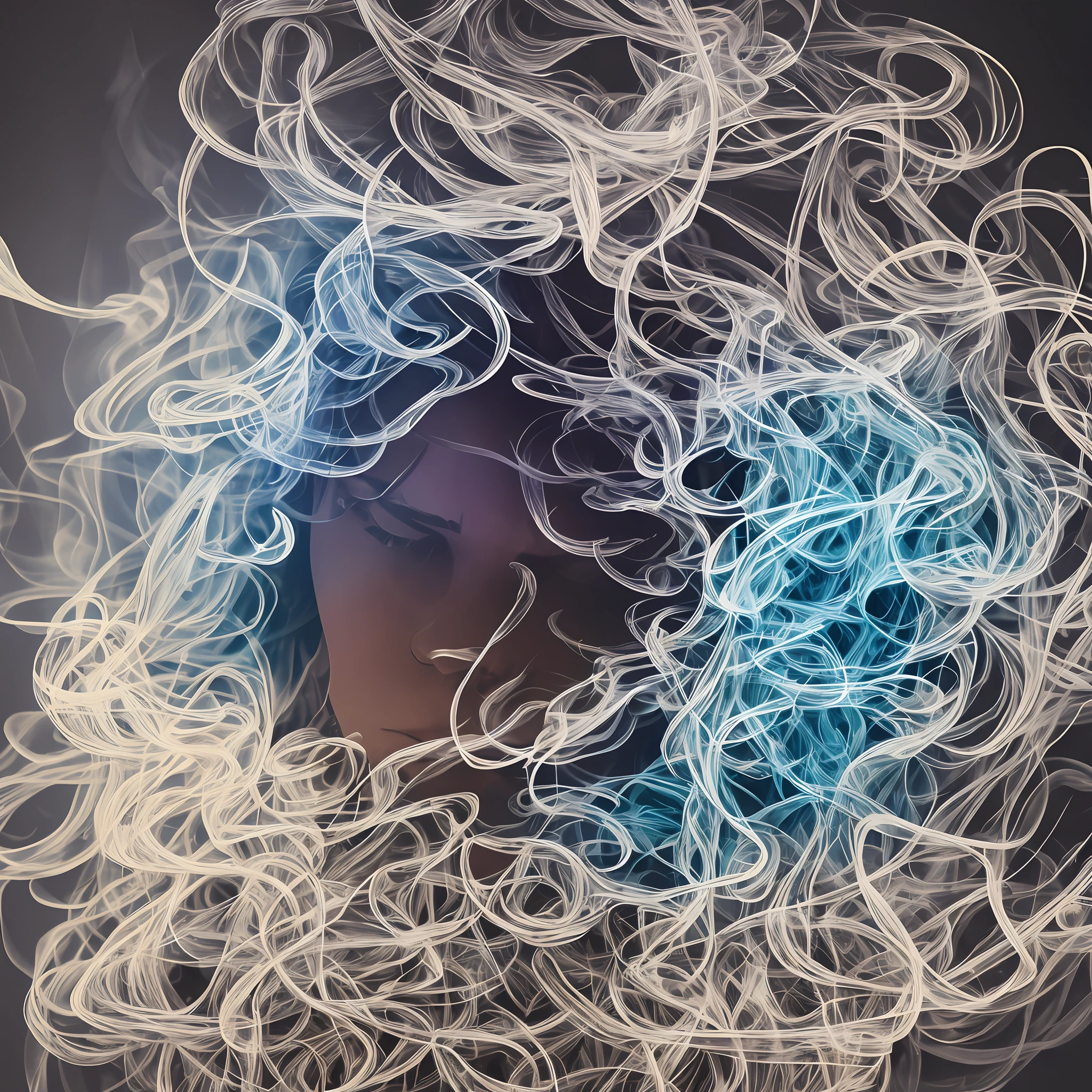 Toner smoke, background, color spectrum --auto --s2