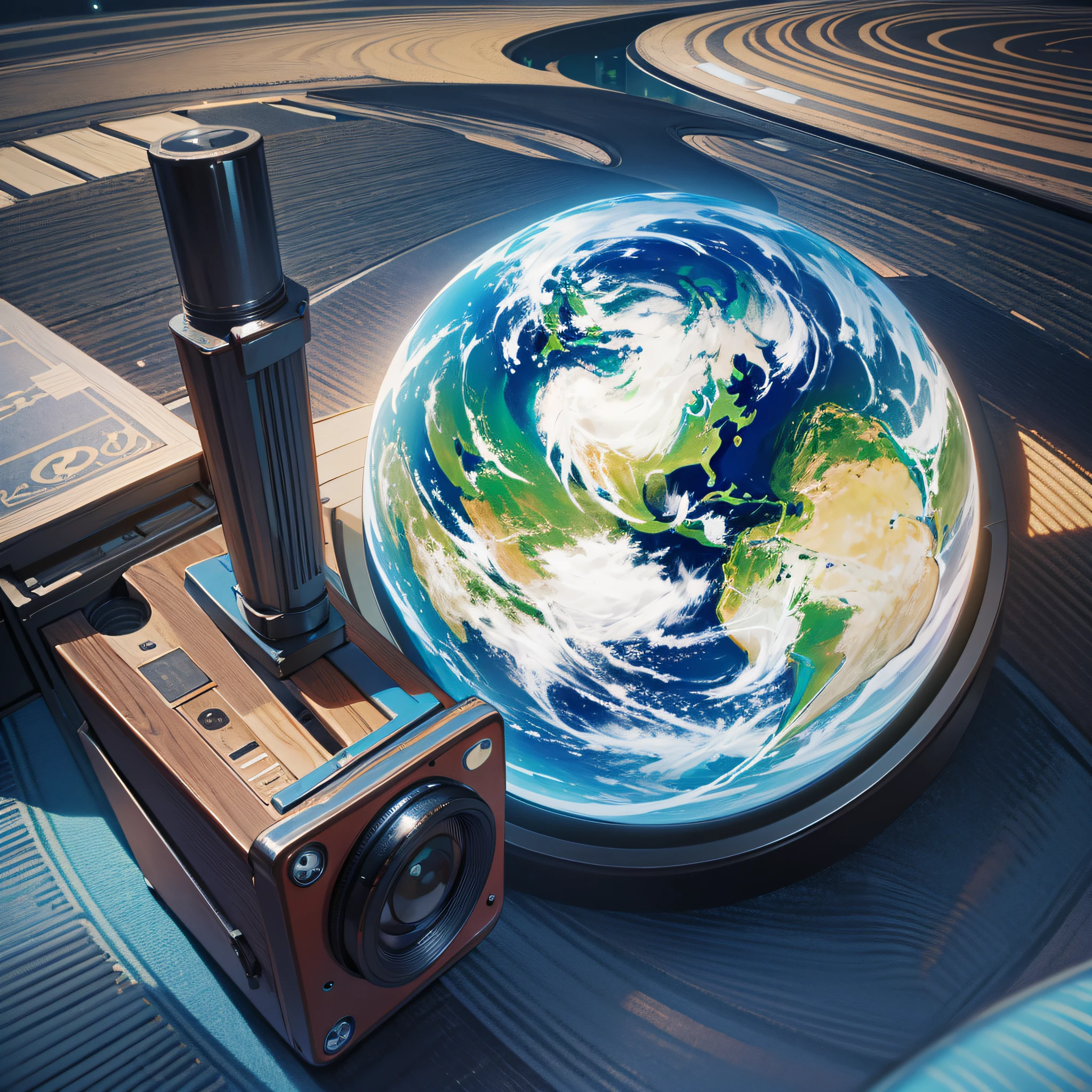 Planet earth with symbols that symbolize: Tips and Curiosities, interesting facts, humor and entertainment, everyday life and experiences, travel videos and inspirational and motivational videos --auto --s2