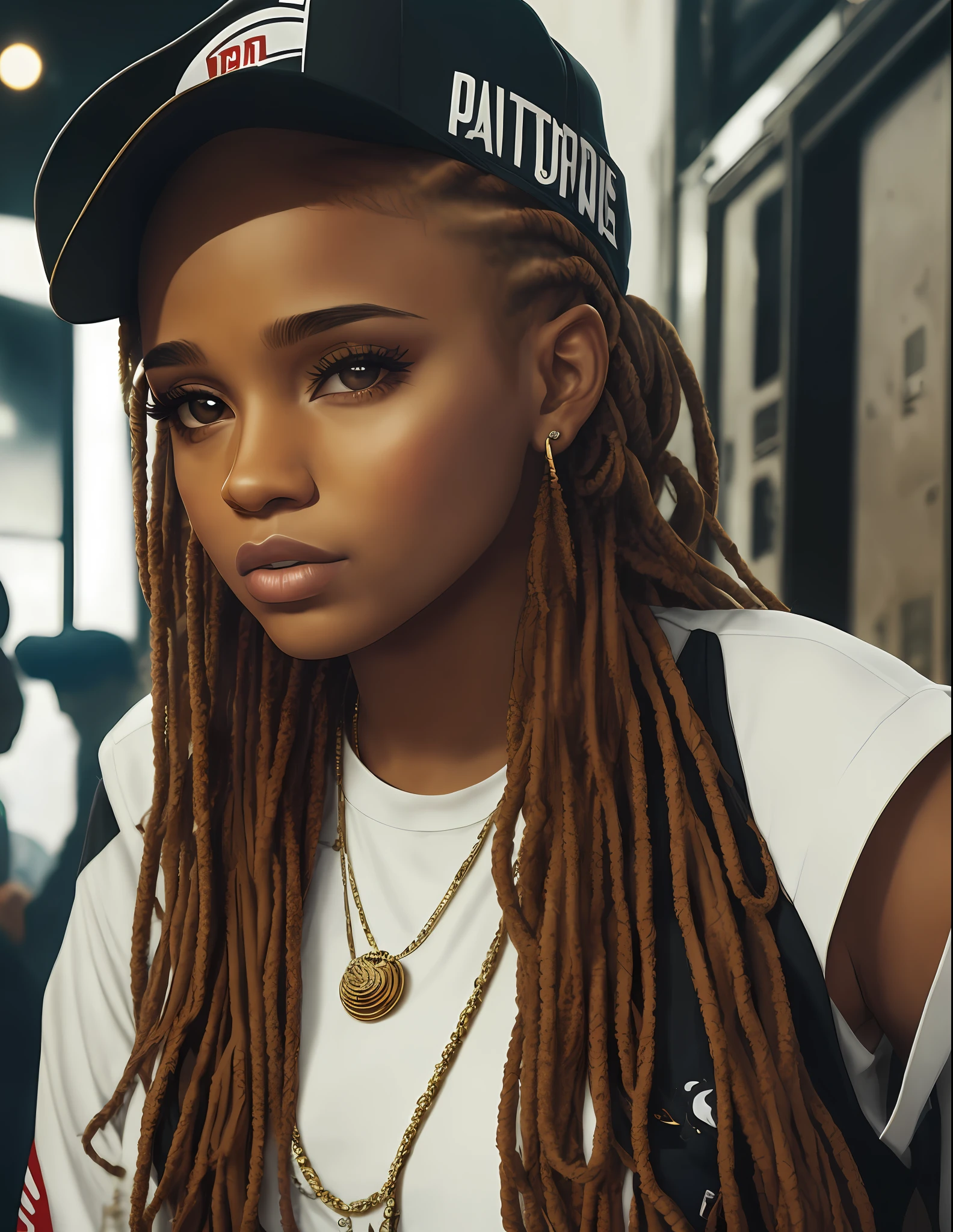 Even with the success, young white, snail haired, caramel brown eyes never let rap lose its essence. She continued to compose about social issues and to talk about the reality of the people of the periphery, her loyal audience.
Over time, the young rap singer became increasingly influential and beloved by the public. She stood out not only for her music, but also for her strong and authentic personality.
And so, Mamacita became one of the most established artists in Brazilian rap, inspiring an entire generation of young people to pursue their dreams and fight for a more just society.