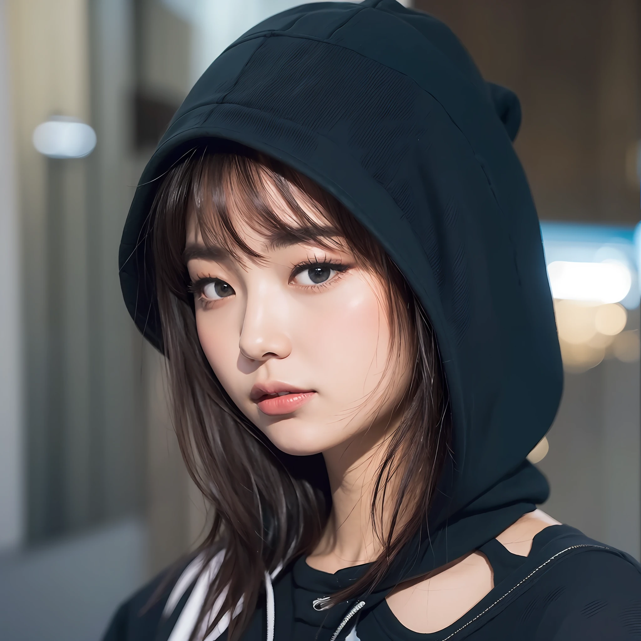 Japan Woman, Black Hood --auto --s2