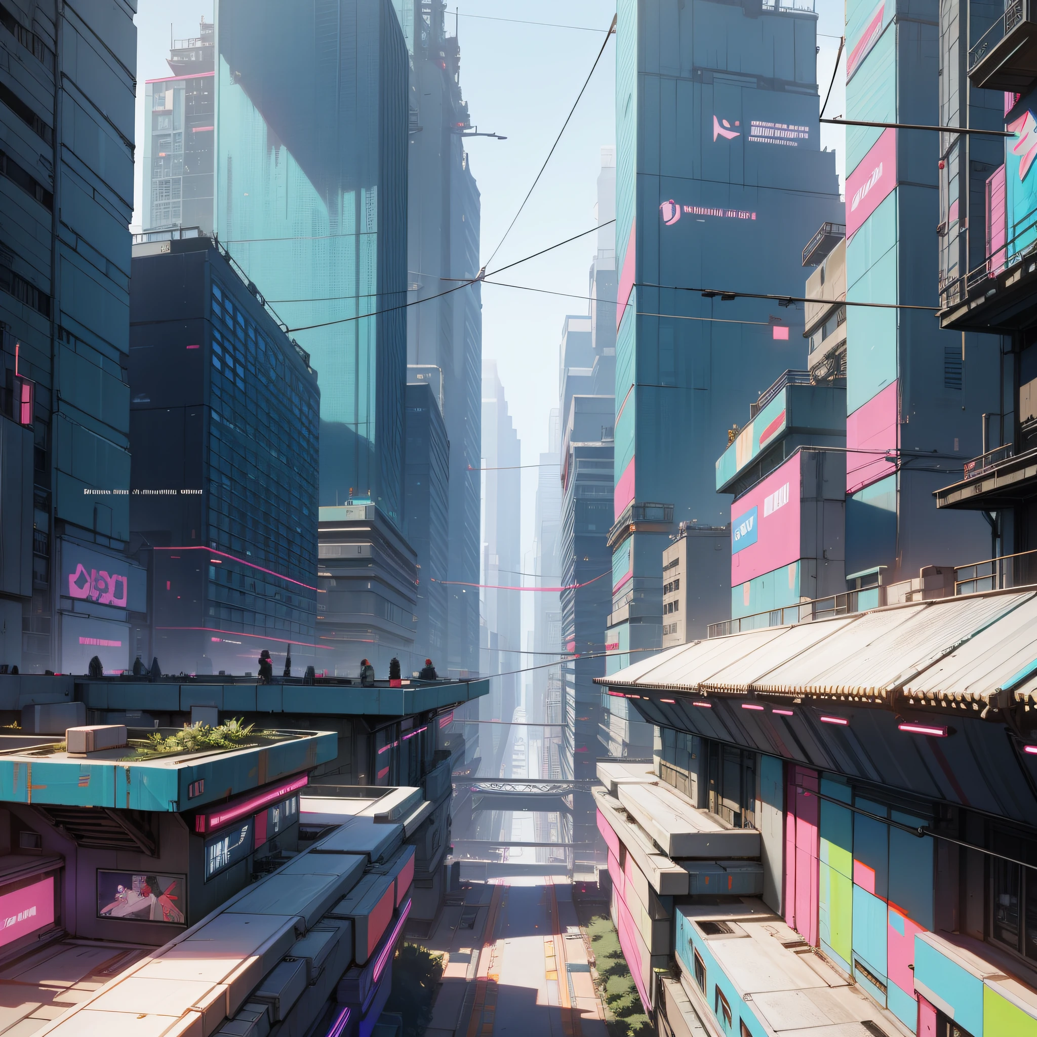 Cyberpunk City, futuristic, very advanced, with a sense of disorientation , HD, gameplay --auto --s2