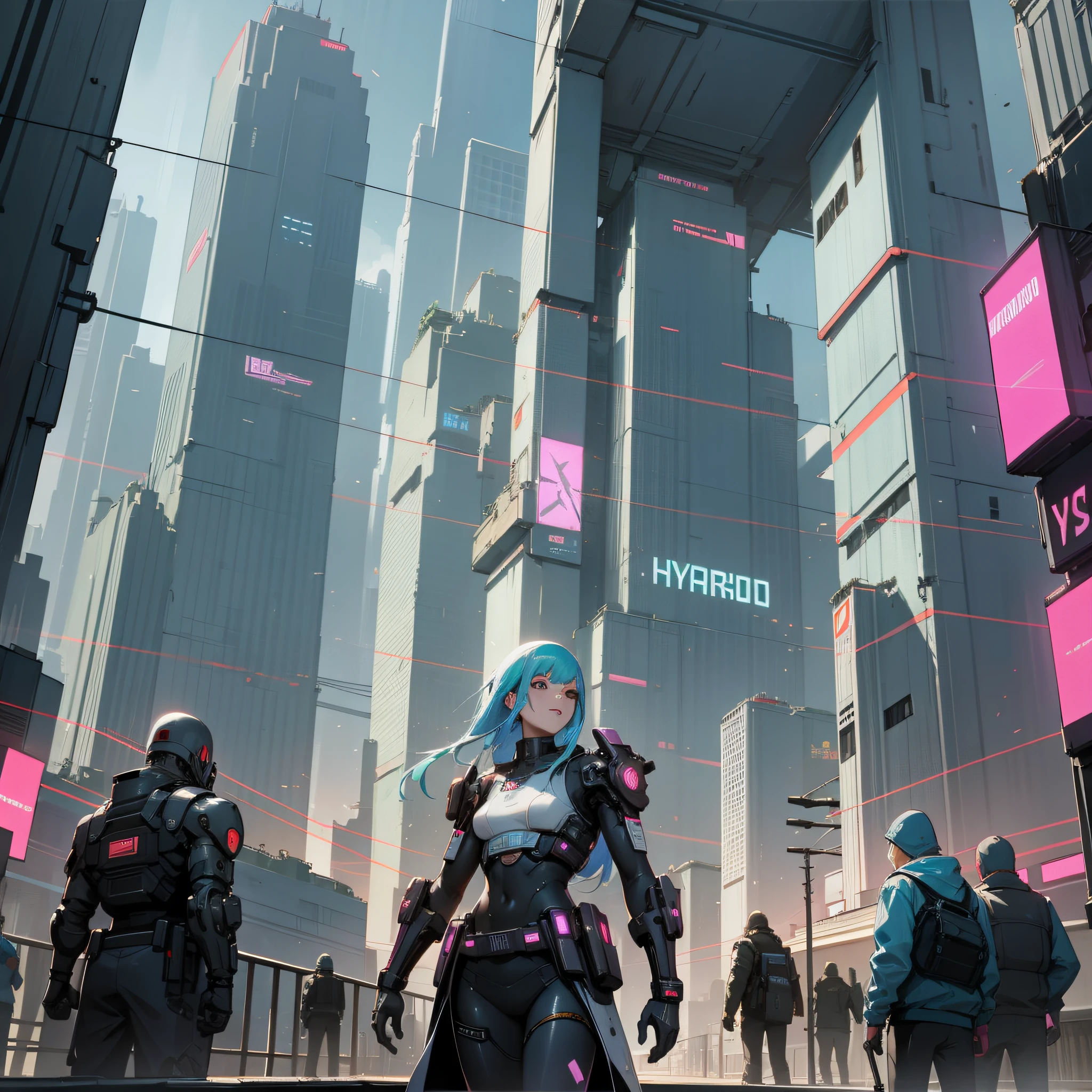 Cyberpunk City, futuristic, very advanced, with a sense of disorientation , HD, gameplay --auto --s2