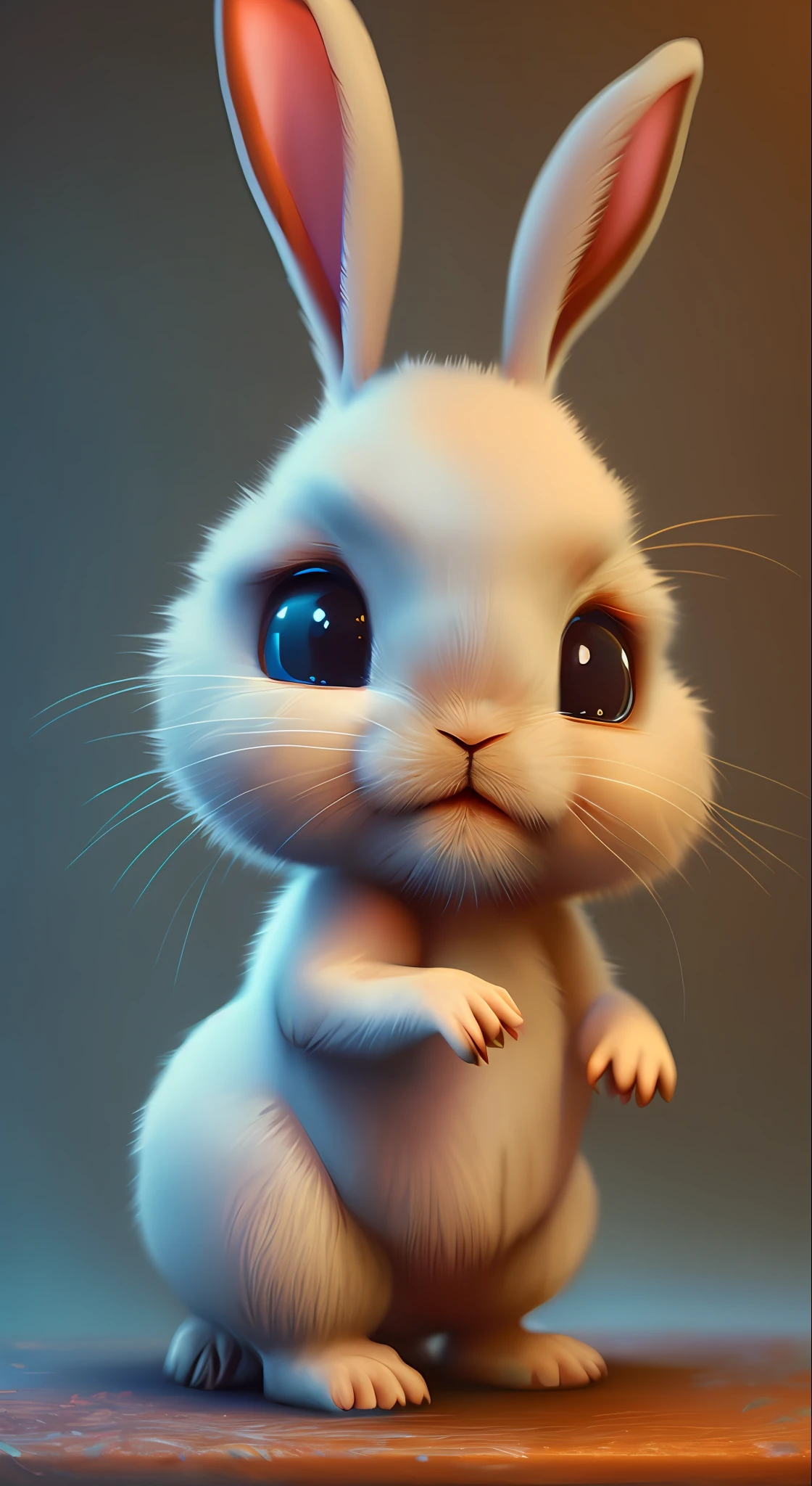 Cute Cartoon Bunny Baby, Fantasy, Dreamy, Surreal, Super Cute, ArtStation Hot Search
