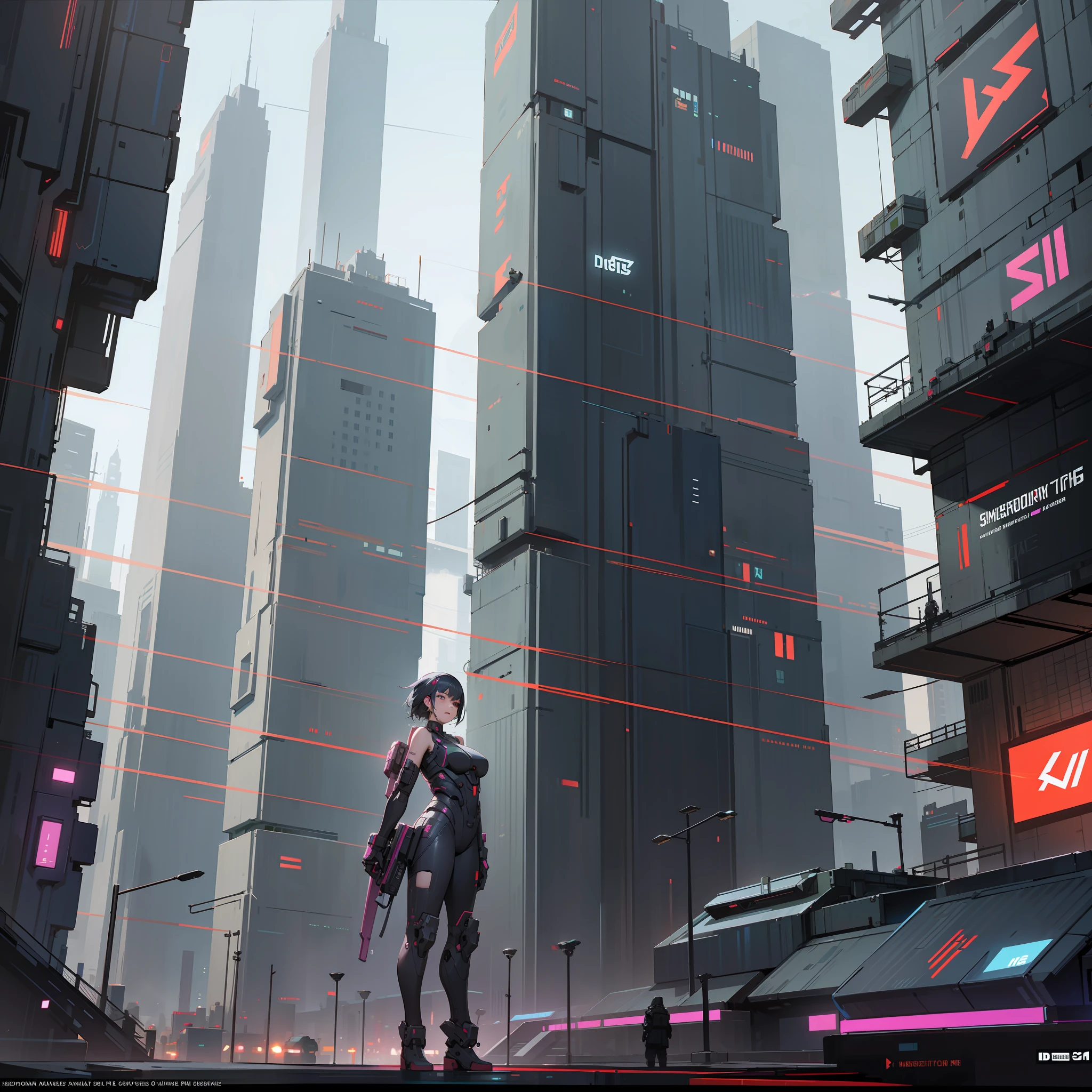 Cyberpunk City, futuristic, very advanced, with a sense of disorientation , HD, gameplay, size 9: 16 --auto --s2