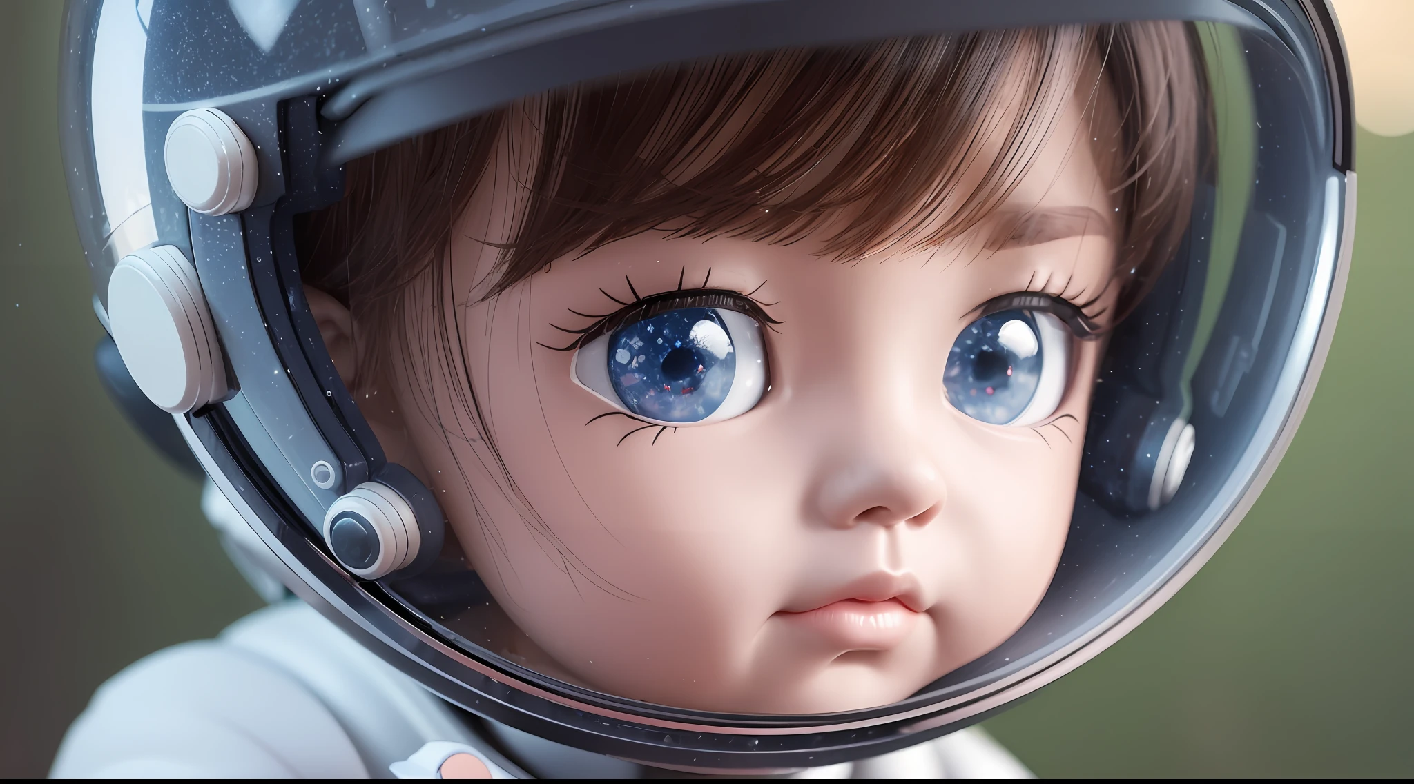 There is a little doll with helmet and helmet, cute 3d rendering, little astronaut looking up, portrait anime space cadet boy, cute 3d anime boy rendering, cute detailed digital art, male explorer mini cute boy, 3d rendering stylized, 3d rendered character art 8k, cute digital painting, anime style 3d, super detailed rendering --auto --s2