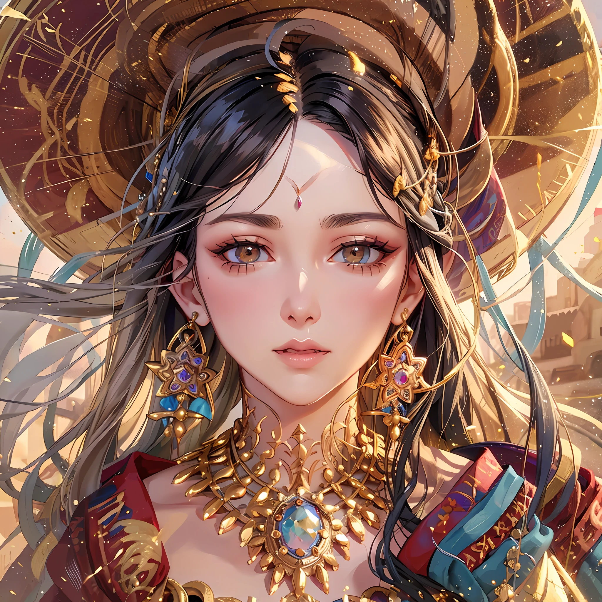 Gypsy woman Super realistic and well detailed