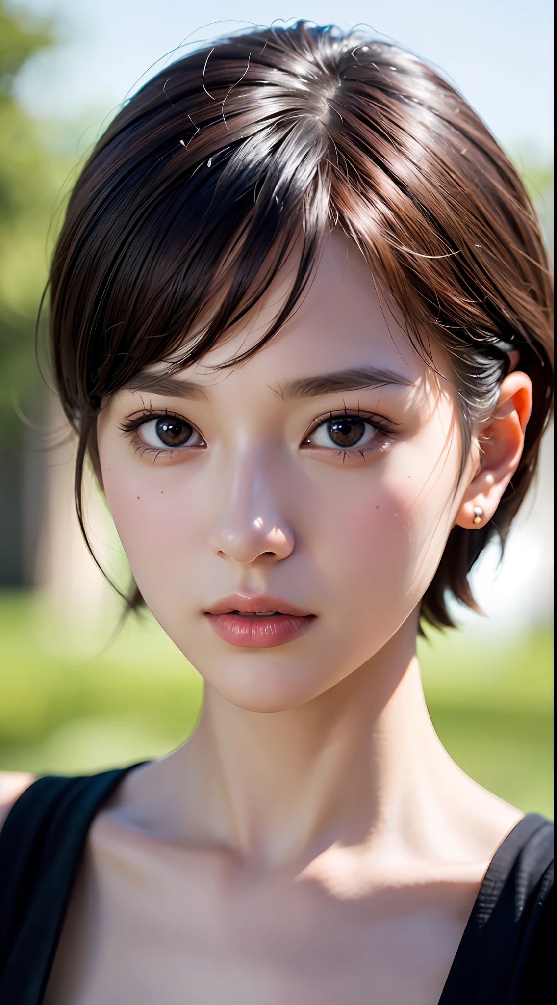 (stamford:1.5), close up, masterpiece, best quality, raw photo, photorealistic, face, incredibly absurdres, beautiful girl, cute, short hair, depth of field, highres, ultra-detailed, finely detail, extremely detailed, extremely detailed eyes and face, sharp pupils, realistic pupils, sharp focus, ccinematic lighting