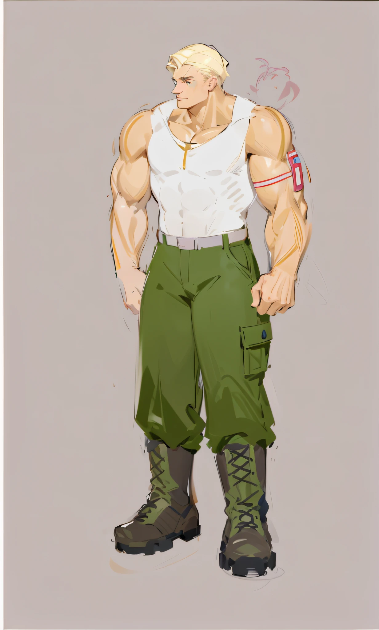 a cartoon drawing of a man with a blonde hair and green pants, full body portrait of a short!, full body concept, !!full body portrait!!, fullbody portrait, detailed full body concept, full body illustration, unrealistic character concept, full body!, full body character concept, detailed full body concept art, single character full body, full body portrait