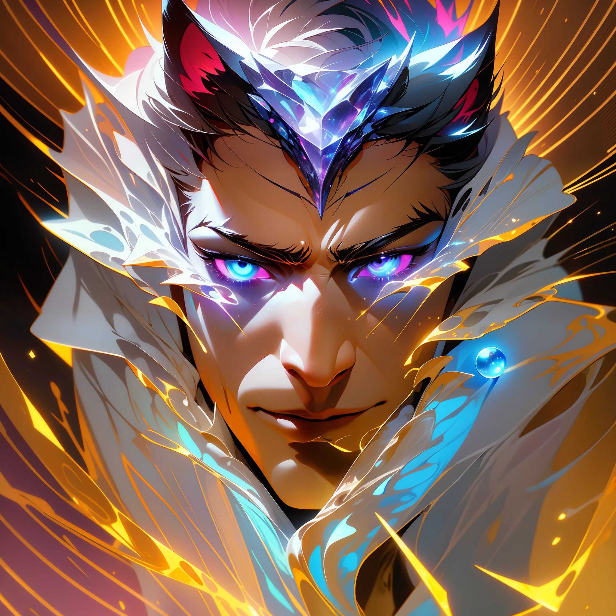 cosmic wolf, bad boy style, cinematic, masterpiece, detailed