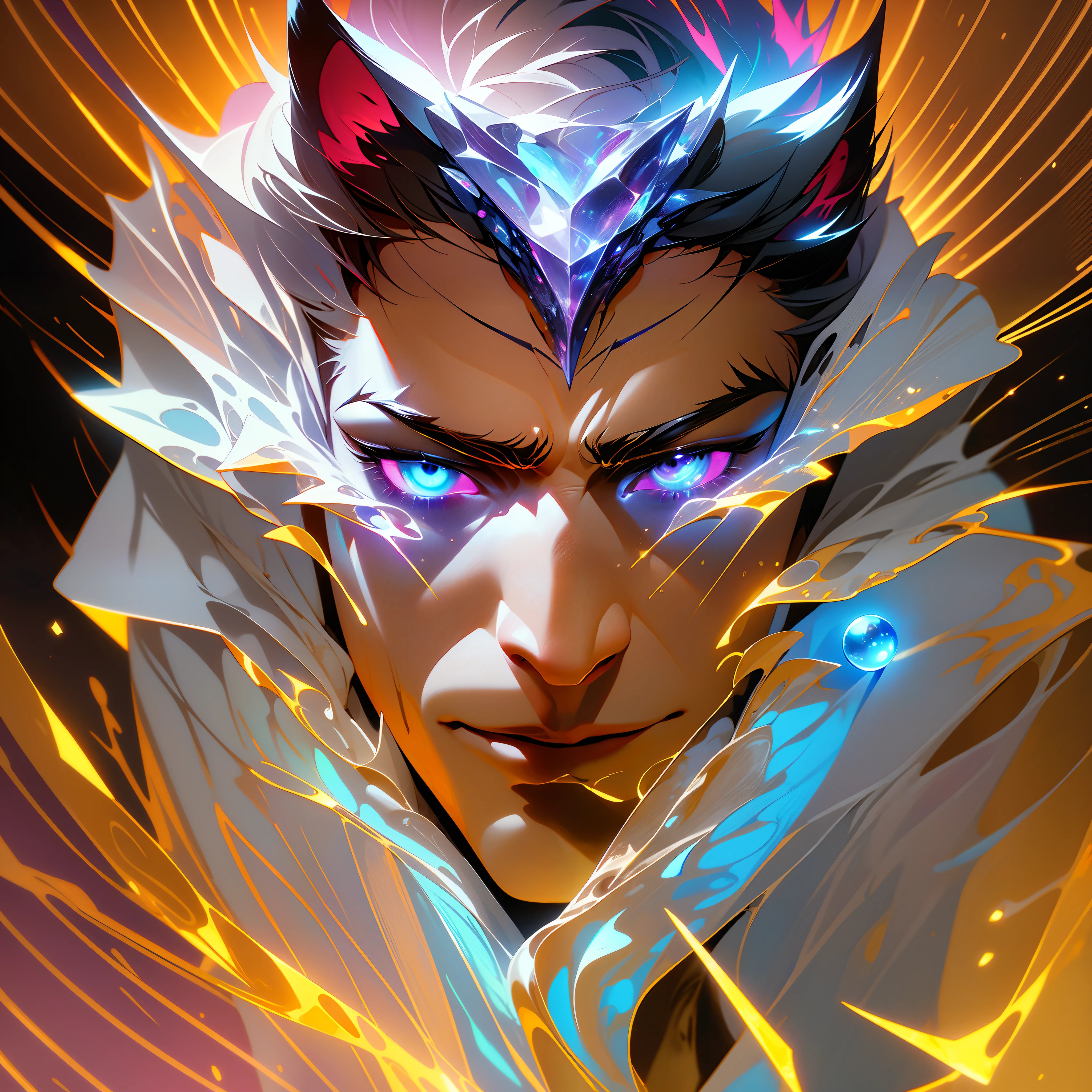 cosmic wolf, bad boy style, cinematic, masterpiece, detailed