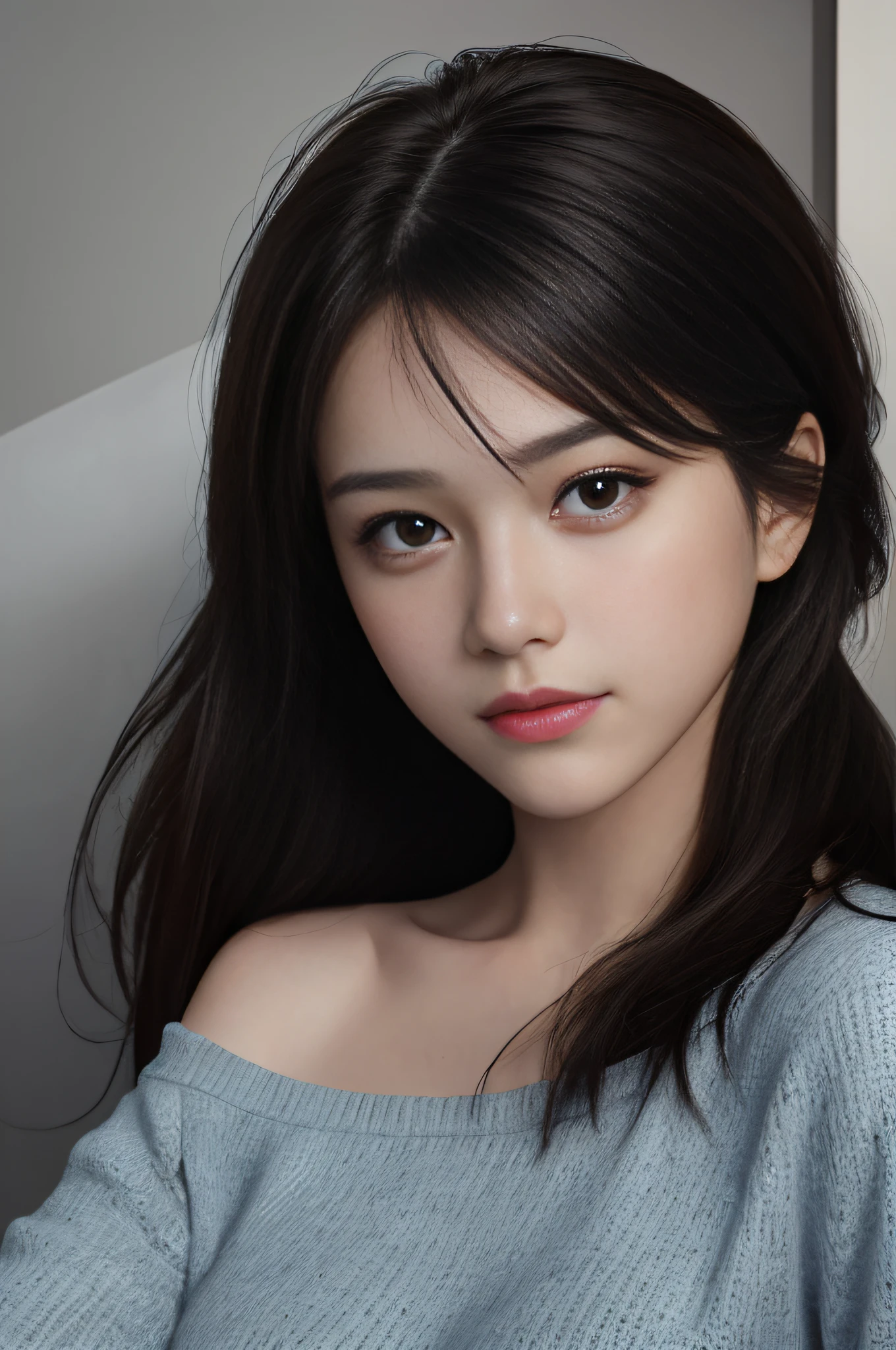 Best quality,masterpiece,ultra high res,(photorealistic:1.4),1girl,shoulder,charming,Looking at the camera,
