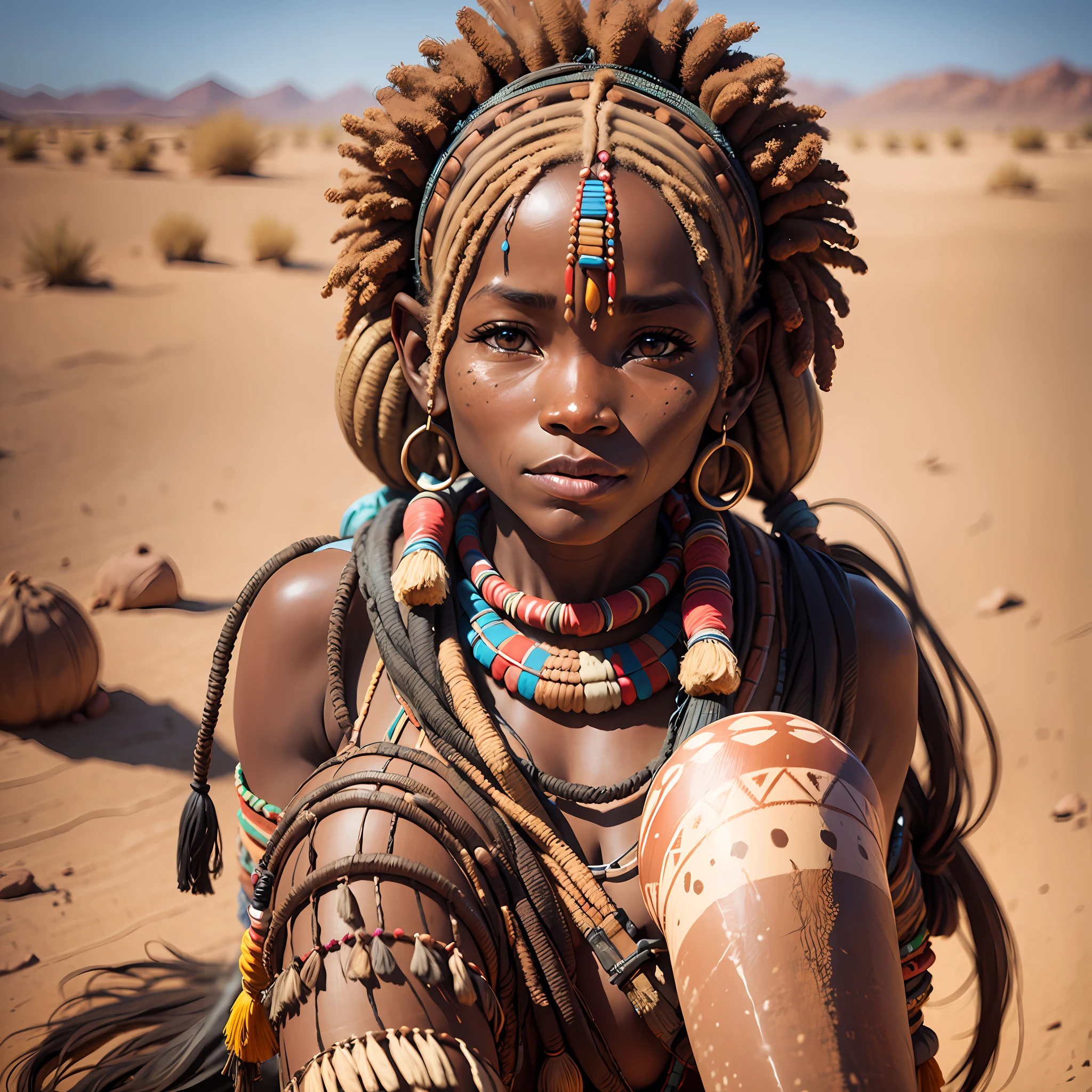 A woman from the Himba tribe in Namibia --auto --s2