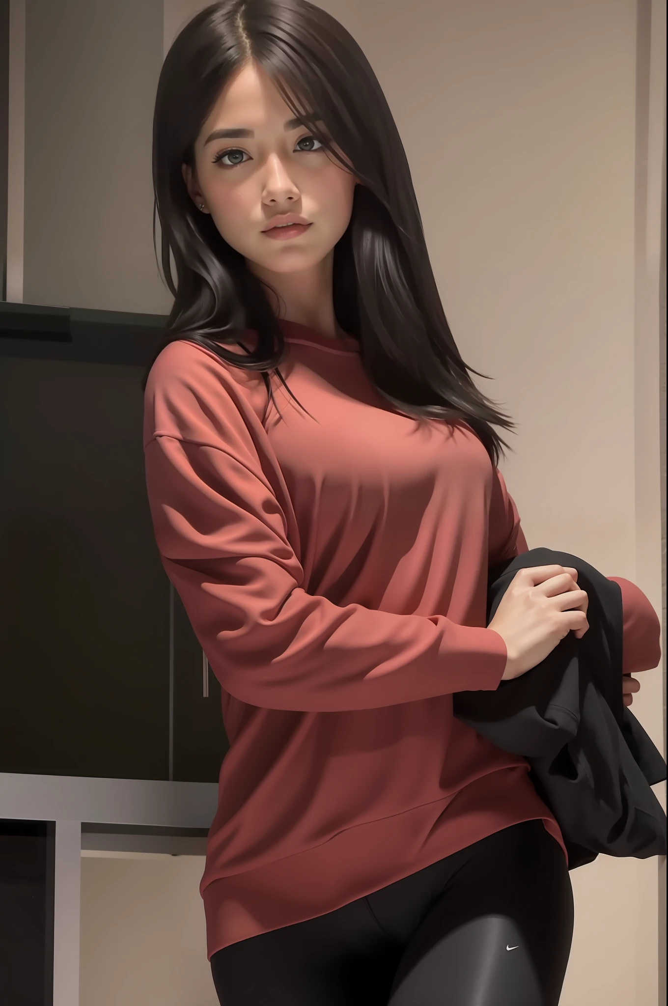 Sexy beauty in yoga clothes
