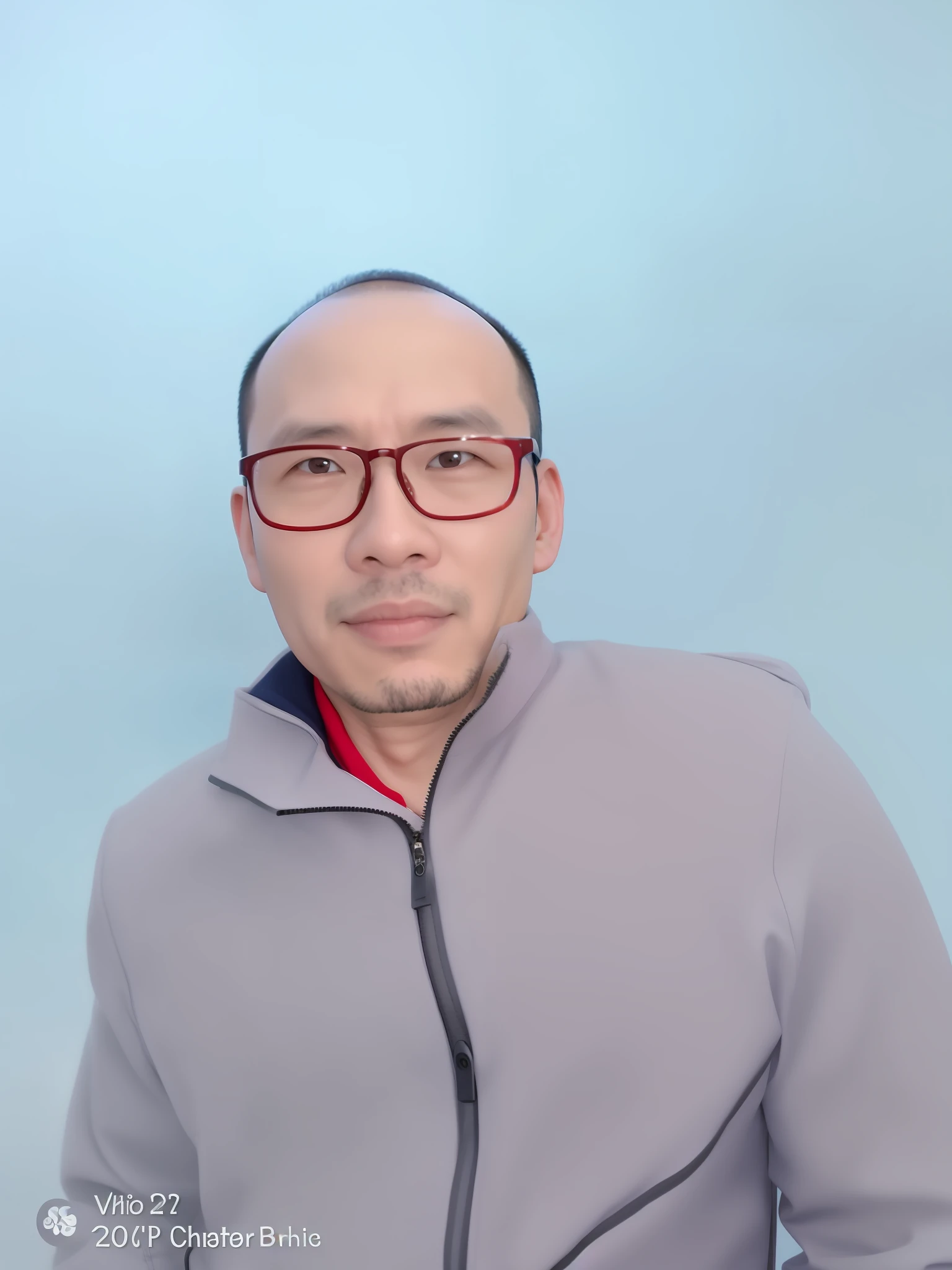 there is a man wearing red glasses and a jacket posing for a picture, hoang long ly, 30 years old man, dang my linh, dzung phung dinh, nature backroung bao pham, phong yintion j - jiang geping, ngai victo, potrait, photo of a man