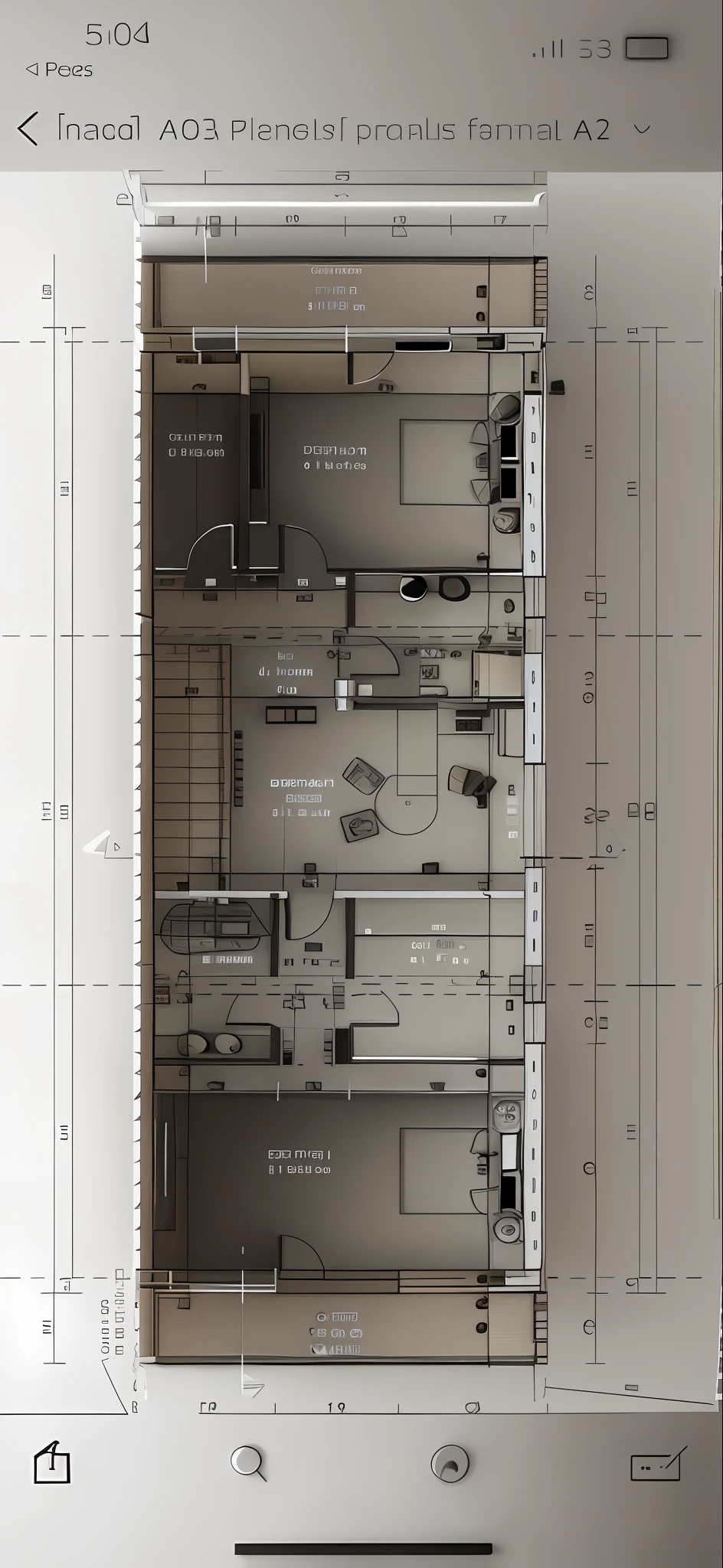 Interior modern design render 3D