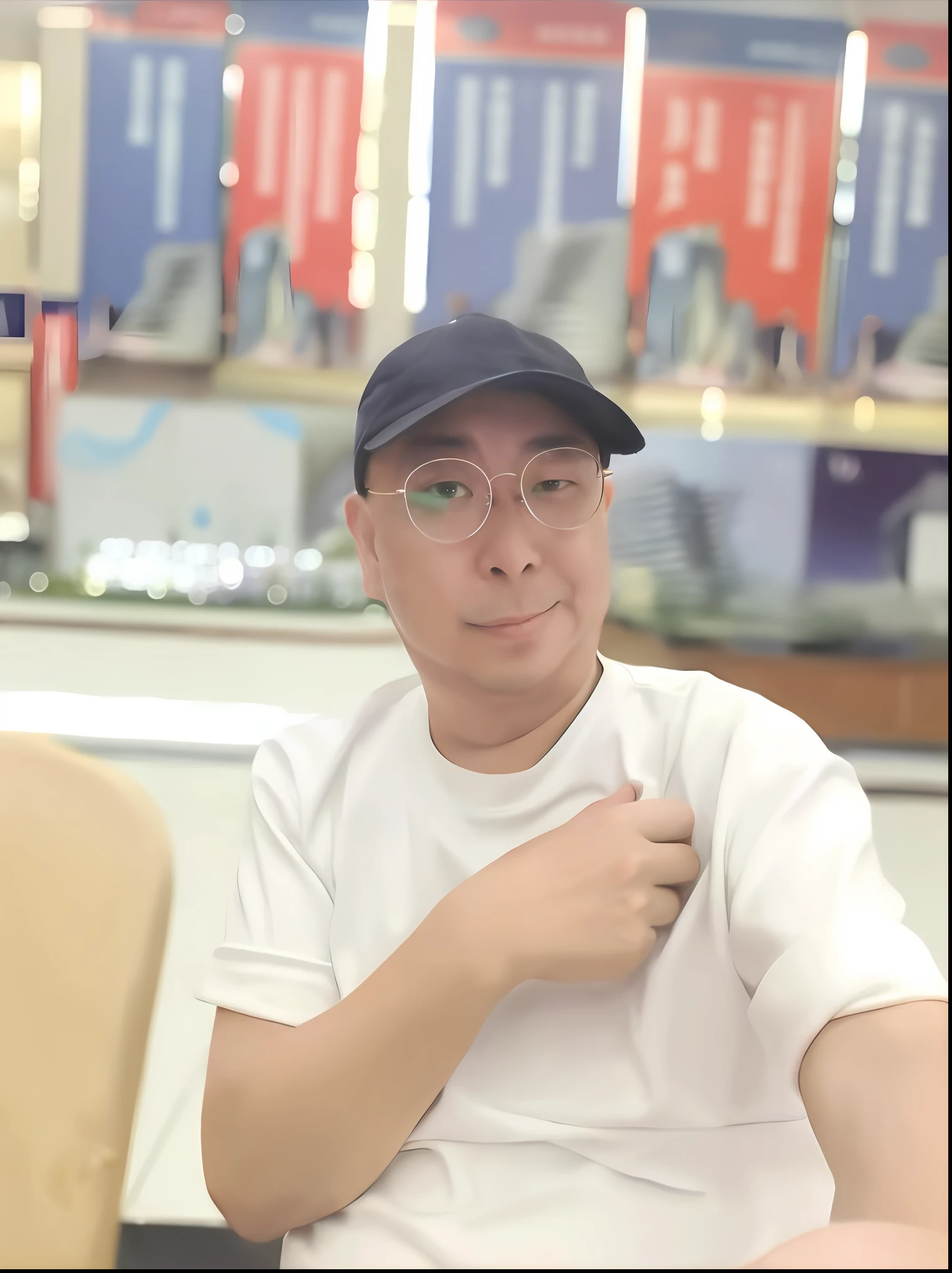 there is a man sitting at a table with a plate of food, zeng fanzh, yanjun chengt, xintong chen, huifeng huang, phong yintion j - jiang geping, xiang duan, jinyiwei, lin hsiang, leng jun, chinese artist, peter xiao, liang xing