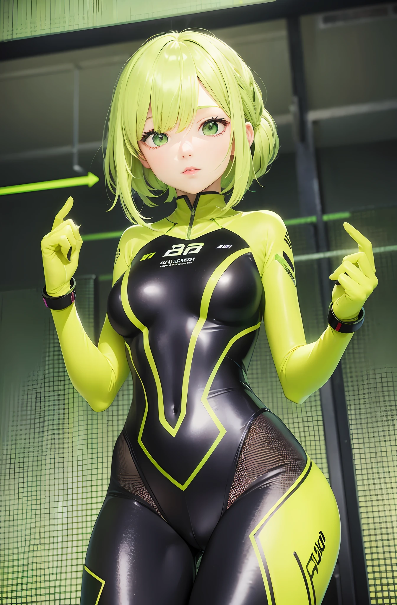 laserforming ::1 slipstream ::0.2 glass ::0.1 bright yellow and lime green colors ::0.5 girl ::-0.3 man ::-0.3 --auto --s2