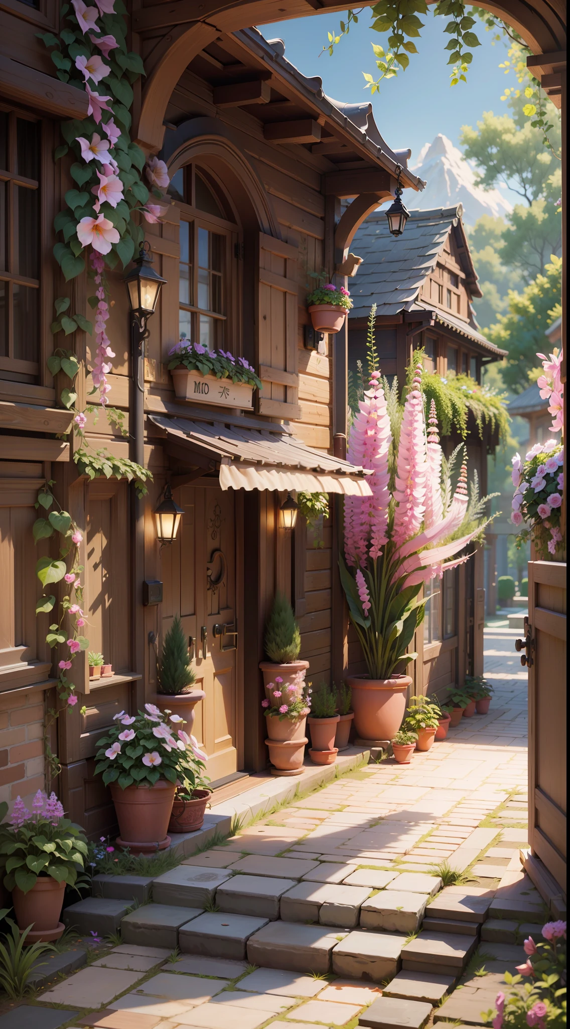 3dmm style,(masterpiece, best_quality, ultra-detailed:1.3), epic, illustration, welcoming, Foxglove