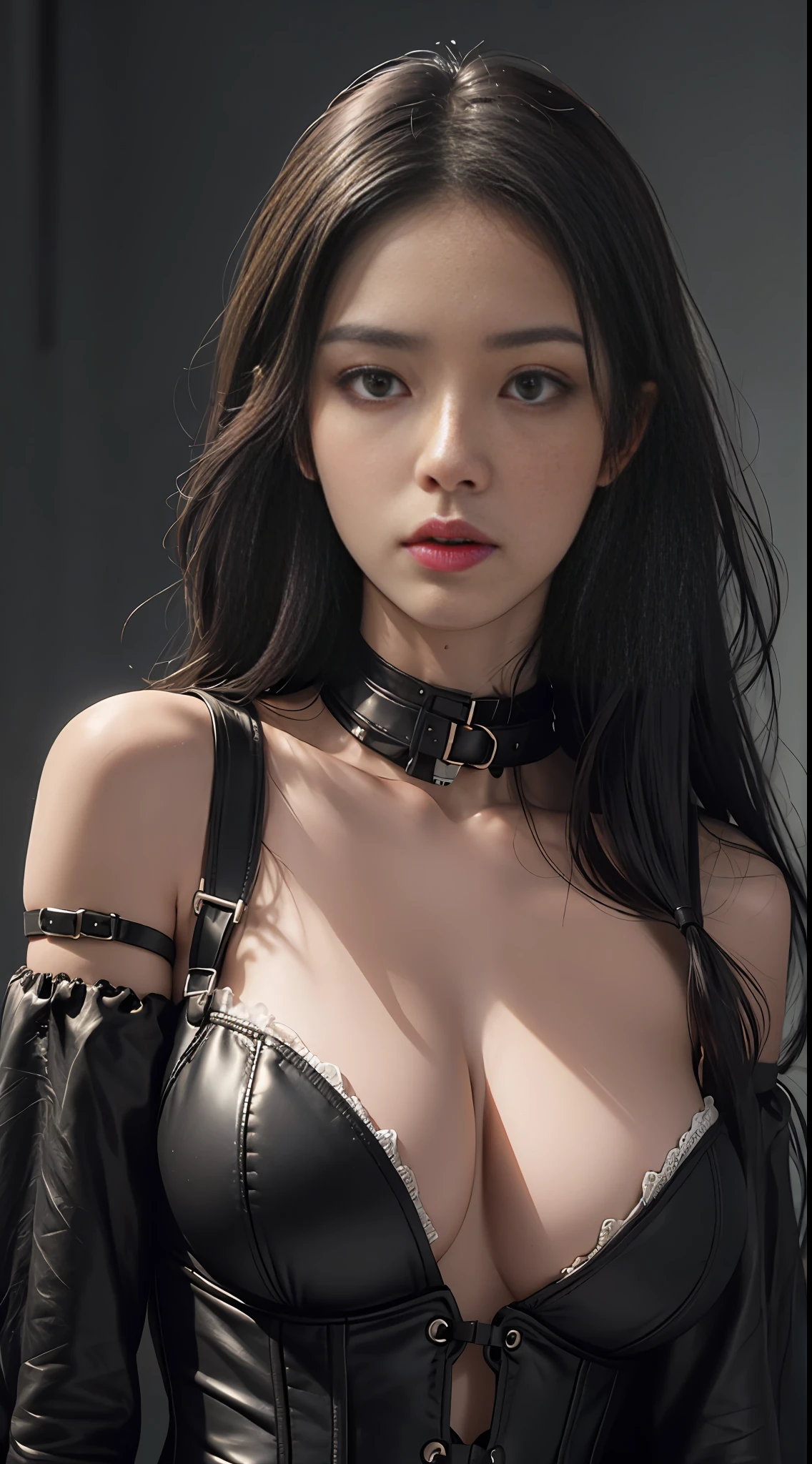 Angry Face, BDSM,slave,Rubber,Black Corset,Bondage,Collar,NSFW,((Best Quality, 8k, Masterpiece:1.3))), Crisp Focus: 1.2、(Layer Cut, Big:1.2),Beautiful Woman with Perfect Figure: 1.4、Slender Abs:1.2、Wet Body:1.5、Highly Detailed Face and Skin Texture、Detailed Eyes、Double Eyelids,Long Hair