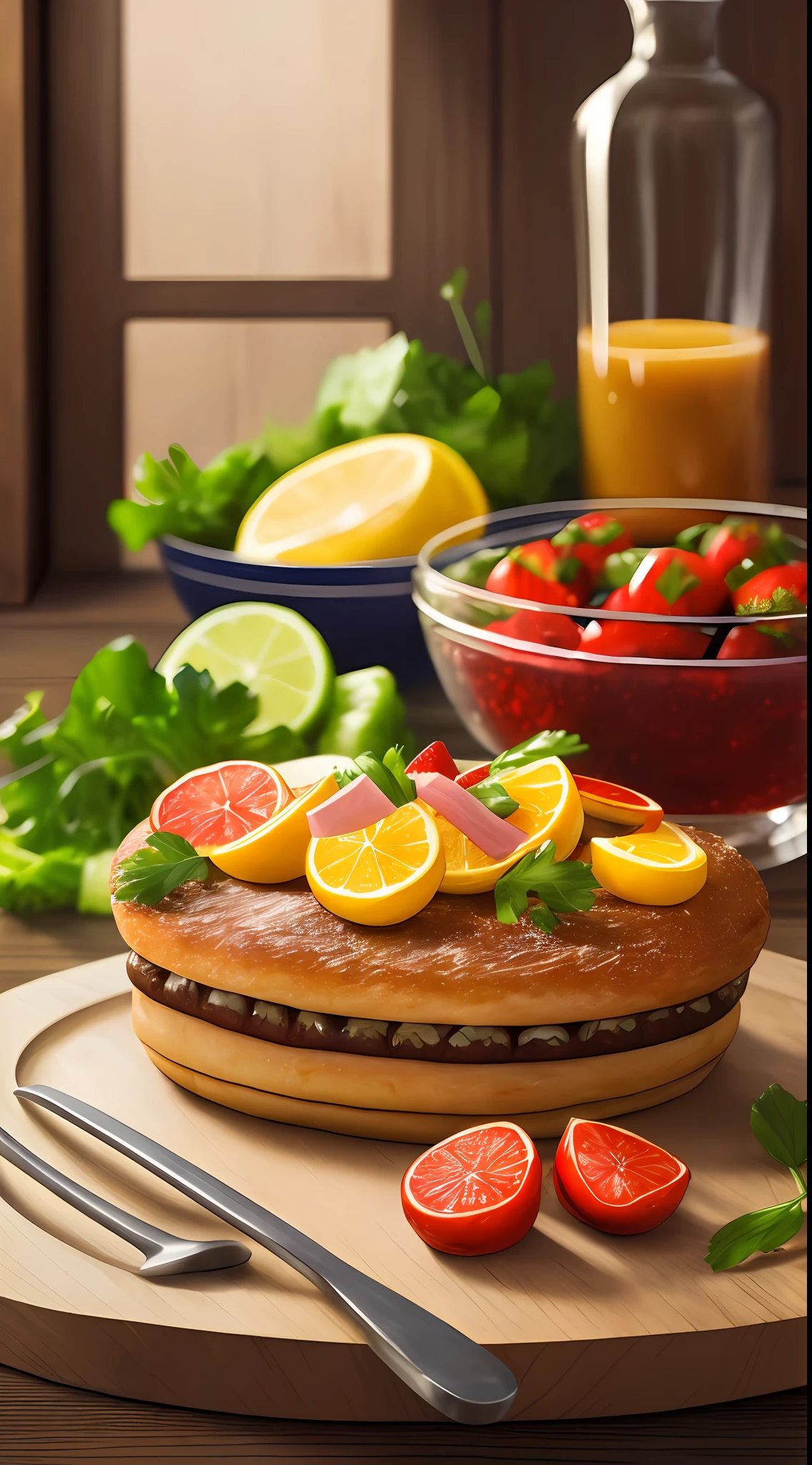 (High fidelity of picture expression, extremely realistic food creation), (realistic detail construction, realistic lighting, vivid materials, strong three-dimensional sense), (mouth-watering colorful and natural picture), (every detail is beautifully presented)
