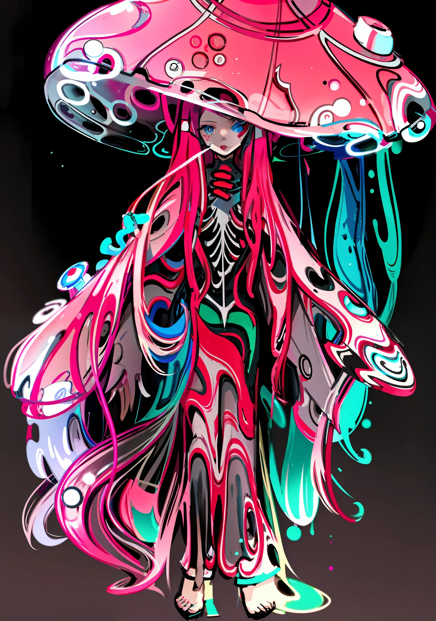 Pinned Hydron, Mother Tentacles, Male, Two-Dimensional
