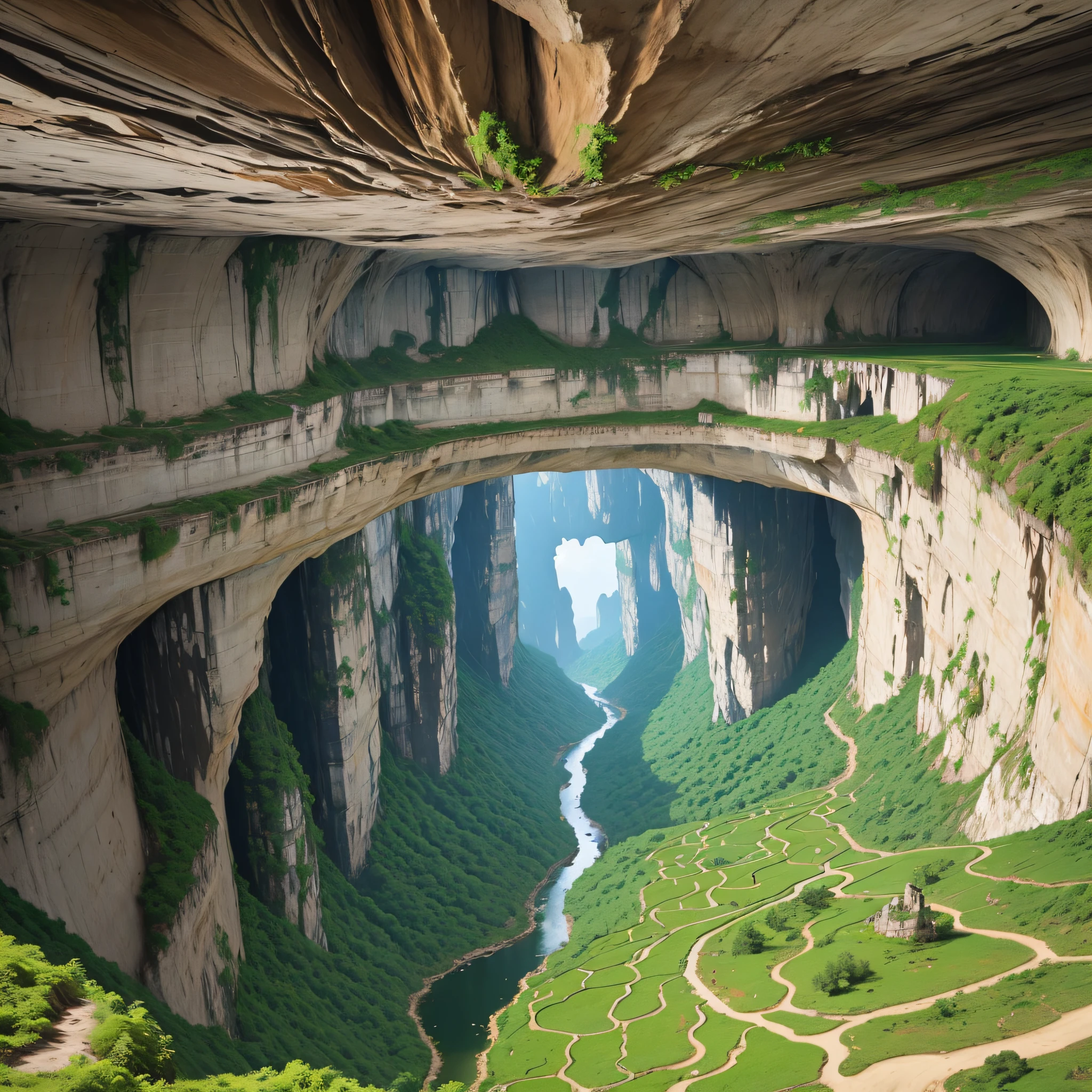 Guangxi peculiar karst landforms, caves, underground dark rivers --auto --s2